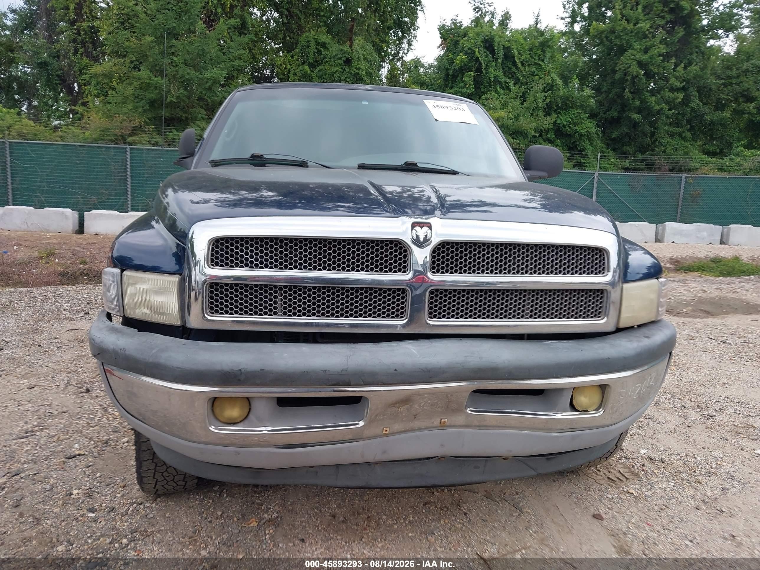 2001 Dodge Ram 1500 St Blue vin: 1B7HF13ZX1J580323