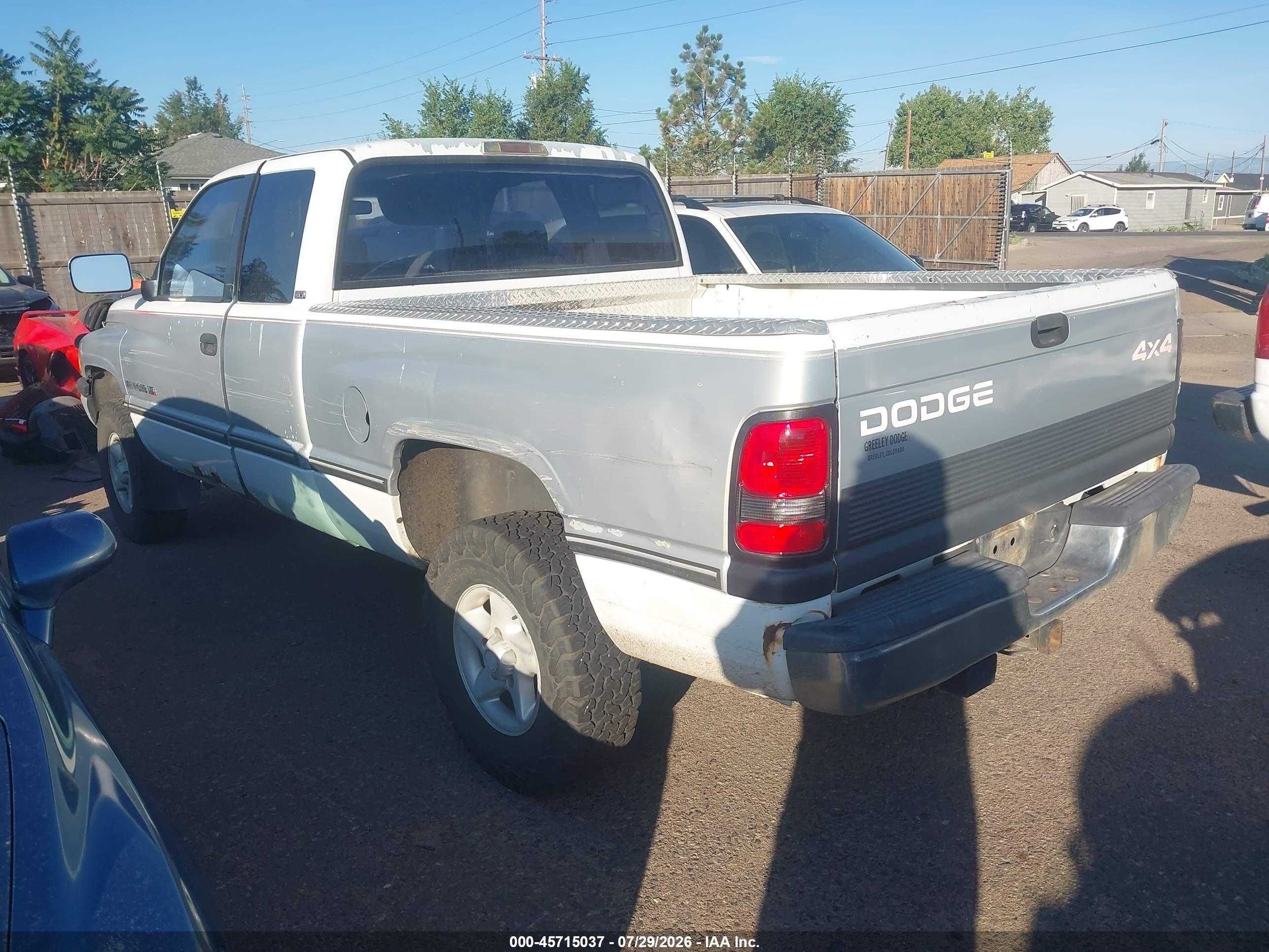 1997 Dodge Ram 1500 St White vin: 1B7HF13ZXVJ618140