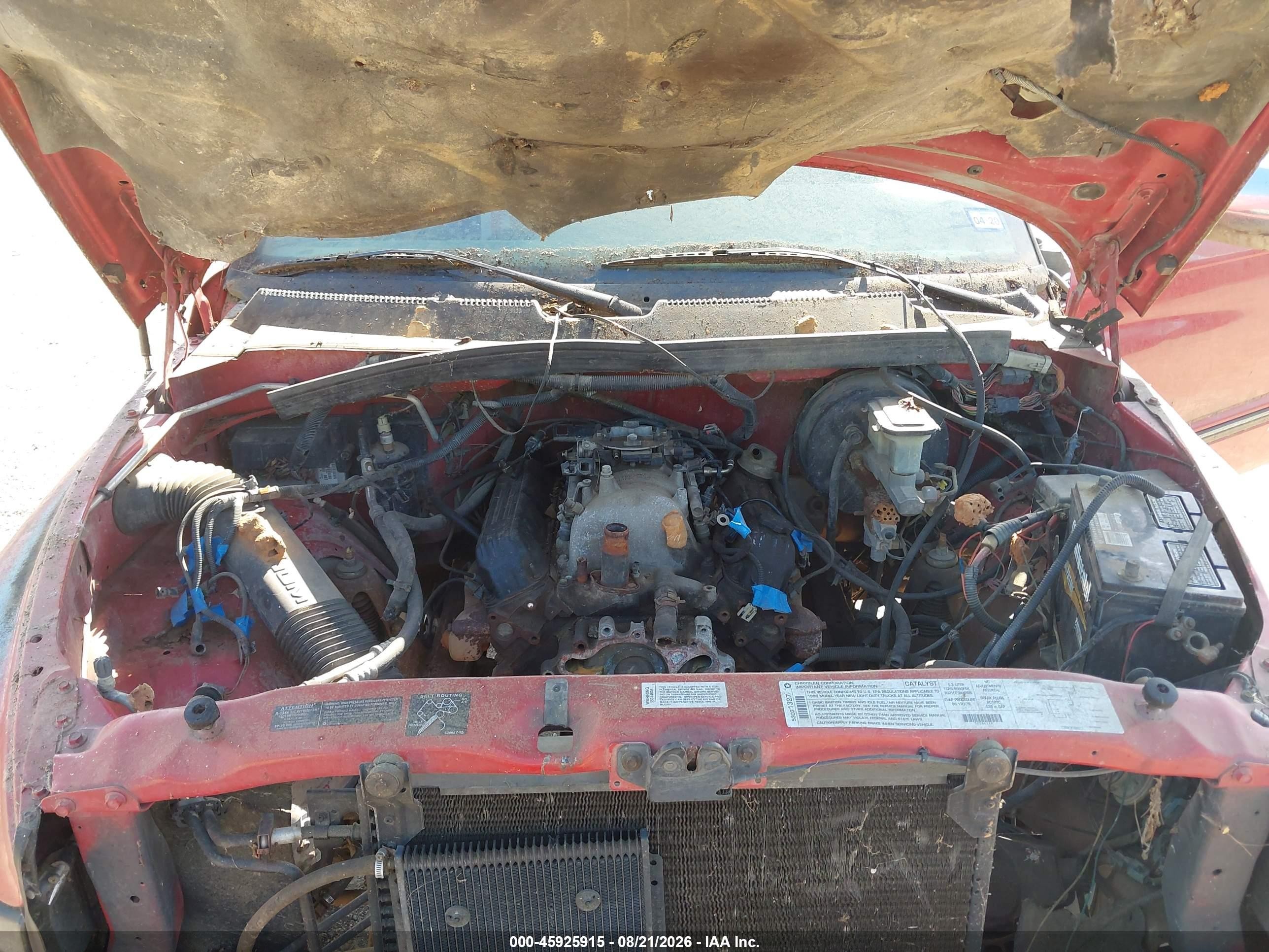 1996 Dodge Ram 1500   Red vin: 1B7HF16Y1TS656284