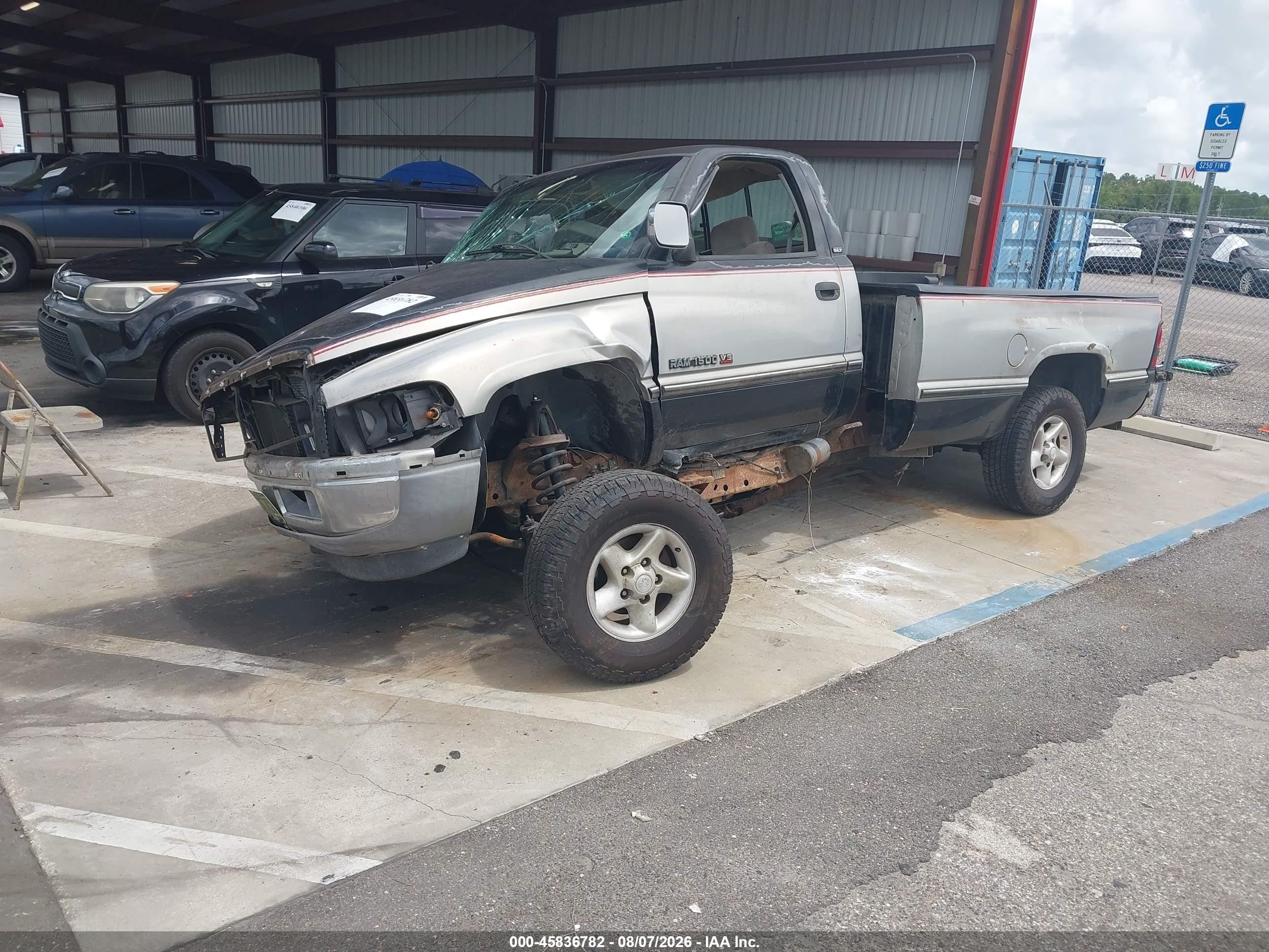 1996 Dodge Ram 1500 Gray vin: 1B7HF16Y2TS619535