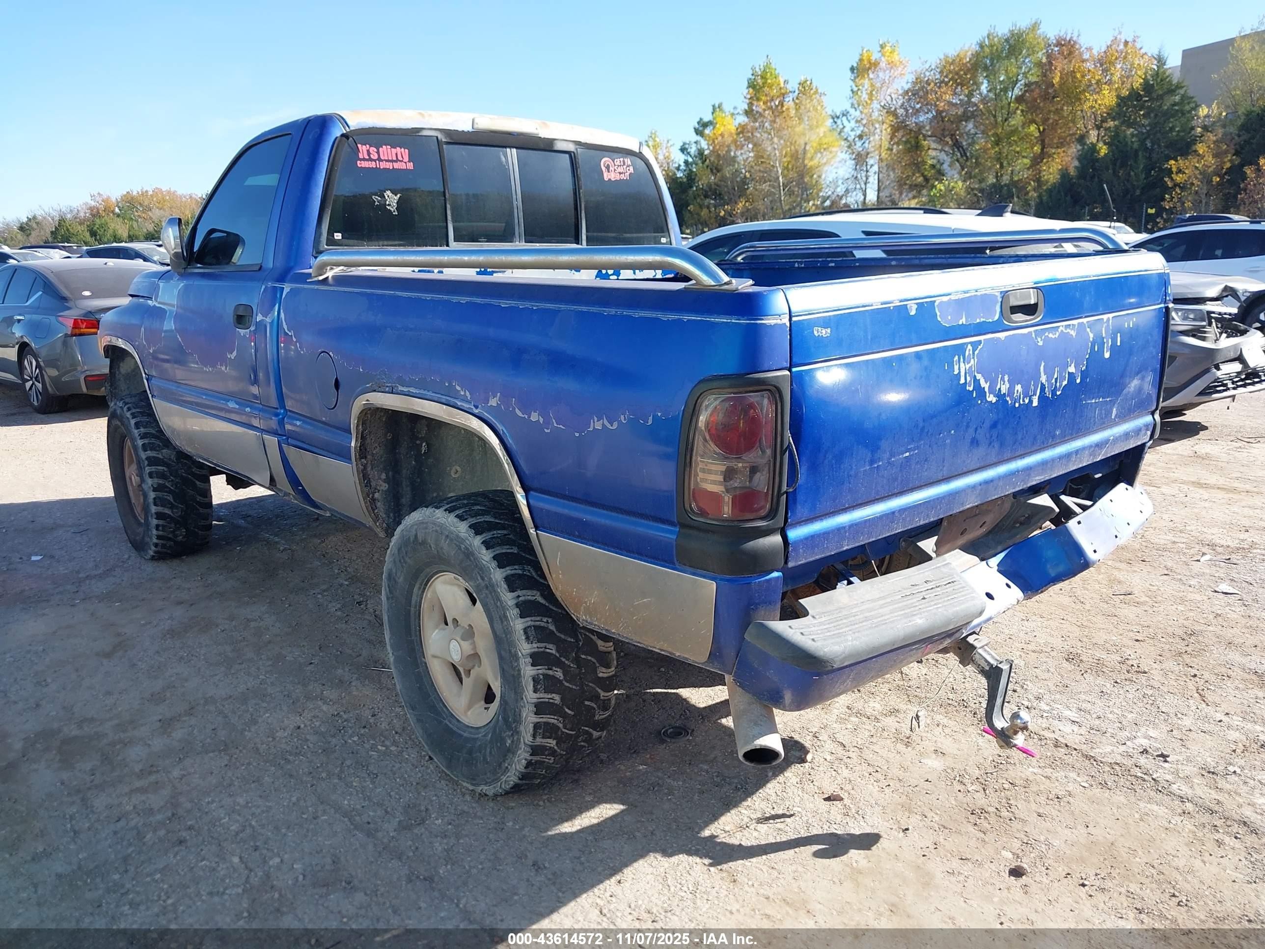 1997 Dodge Ram 1500 Lt Blue vin: 1B7HF16Y3VJ600131