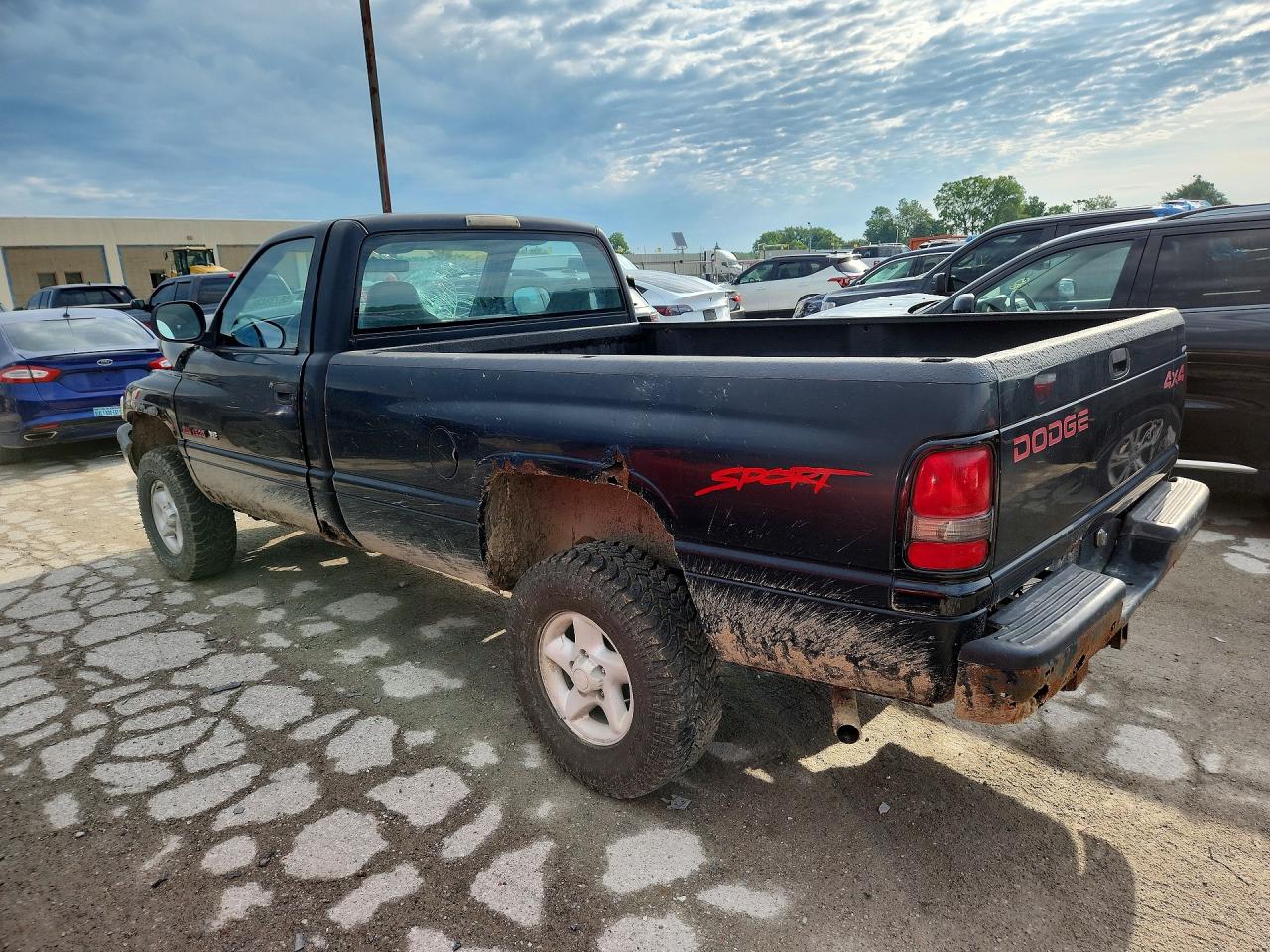1998 Dodge Ram 1500 Black vin: 1B7HF16Y3WS599395