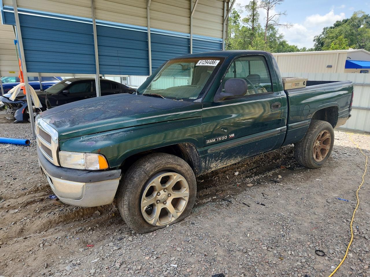 1999 Dodge Ram 1500 Green vin: 1B7HF16Y3XS272867