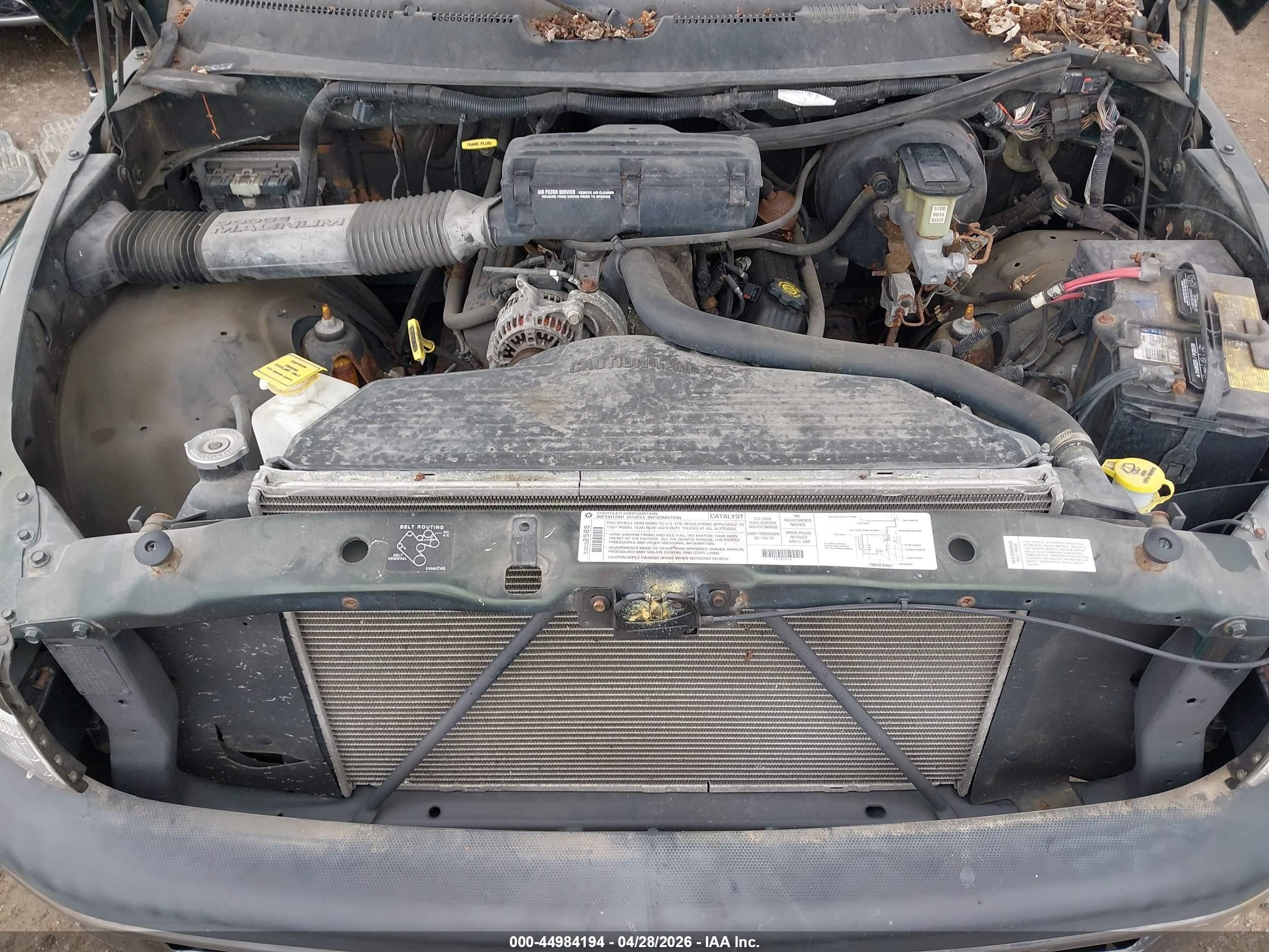 1997 Dodge Ram 1500 Lt Green vin: 1B7HF16Y5VJ556634