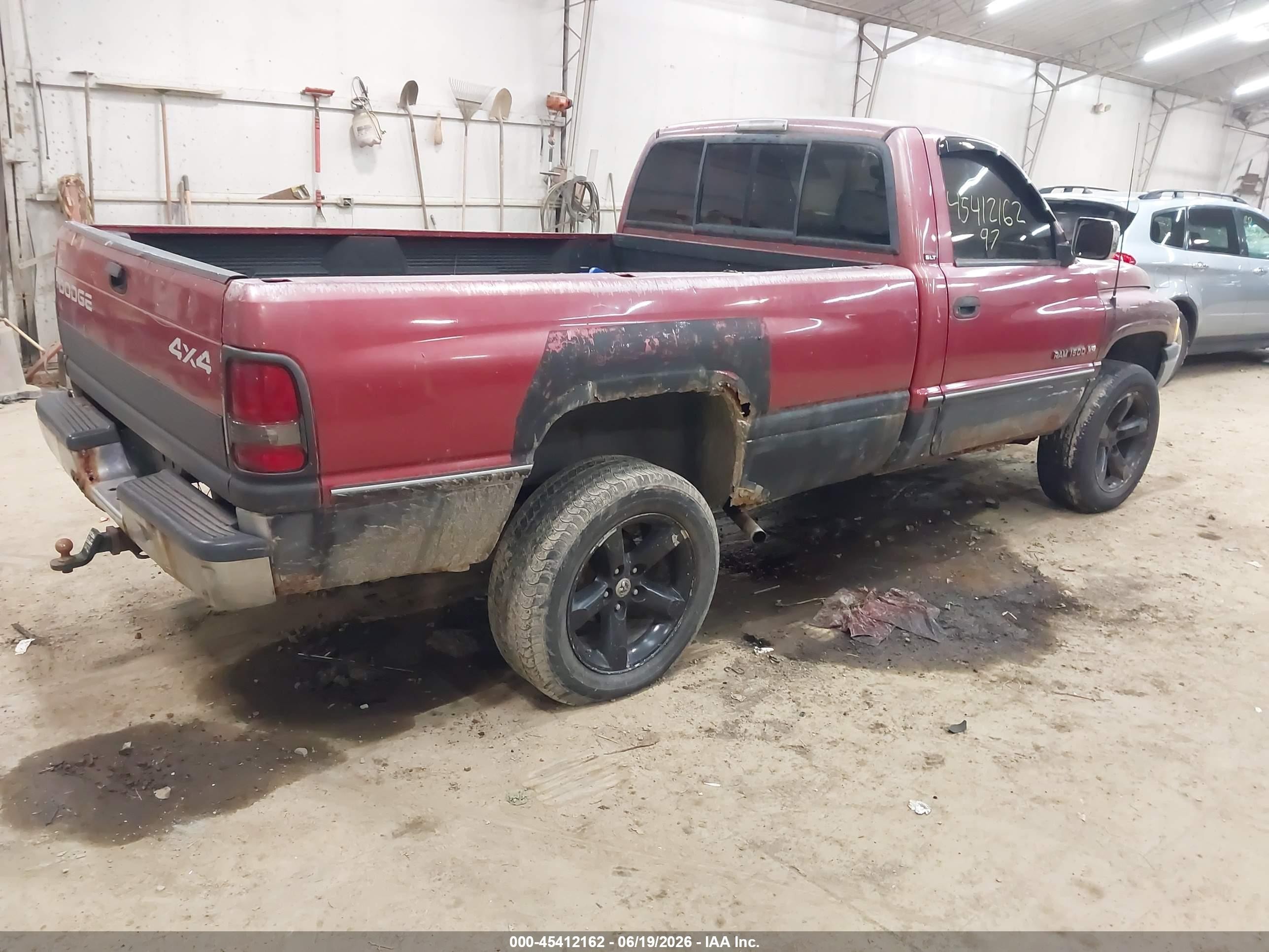 1997 Dodge Ram 1500 Lt Red vin: 1B7HF16Y7VS290527