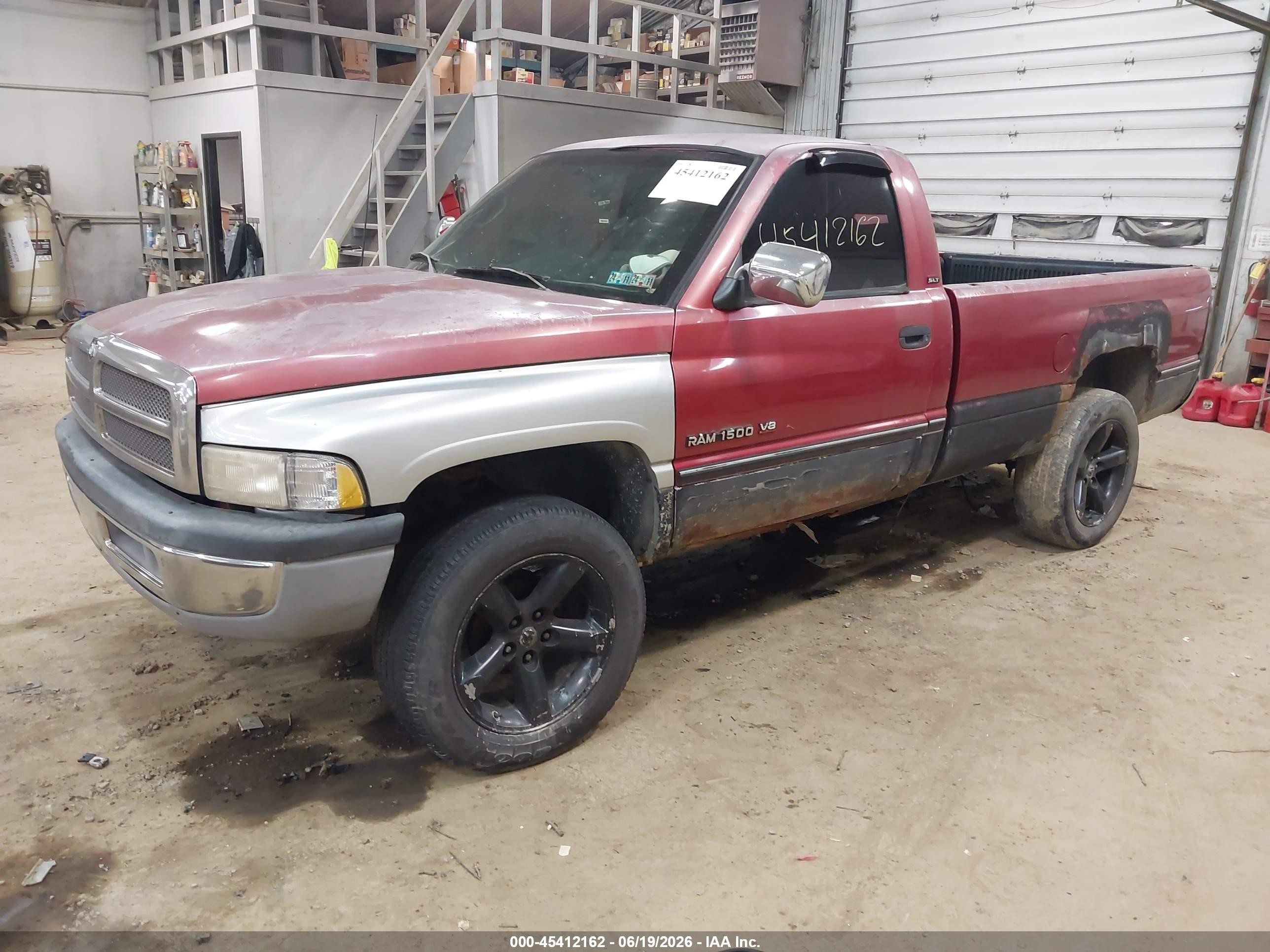 1997 Dodge Ram 1500 Lt Red vin: 1B7HF16Y7VS290527