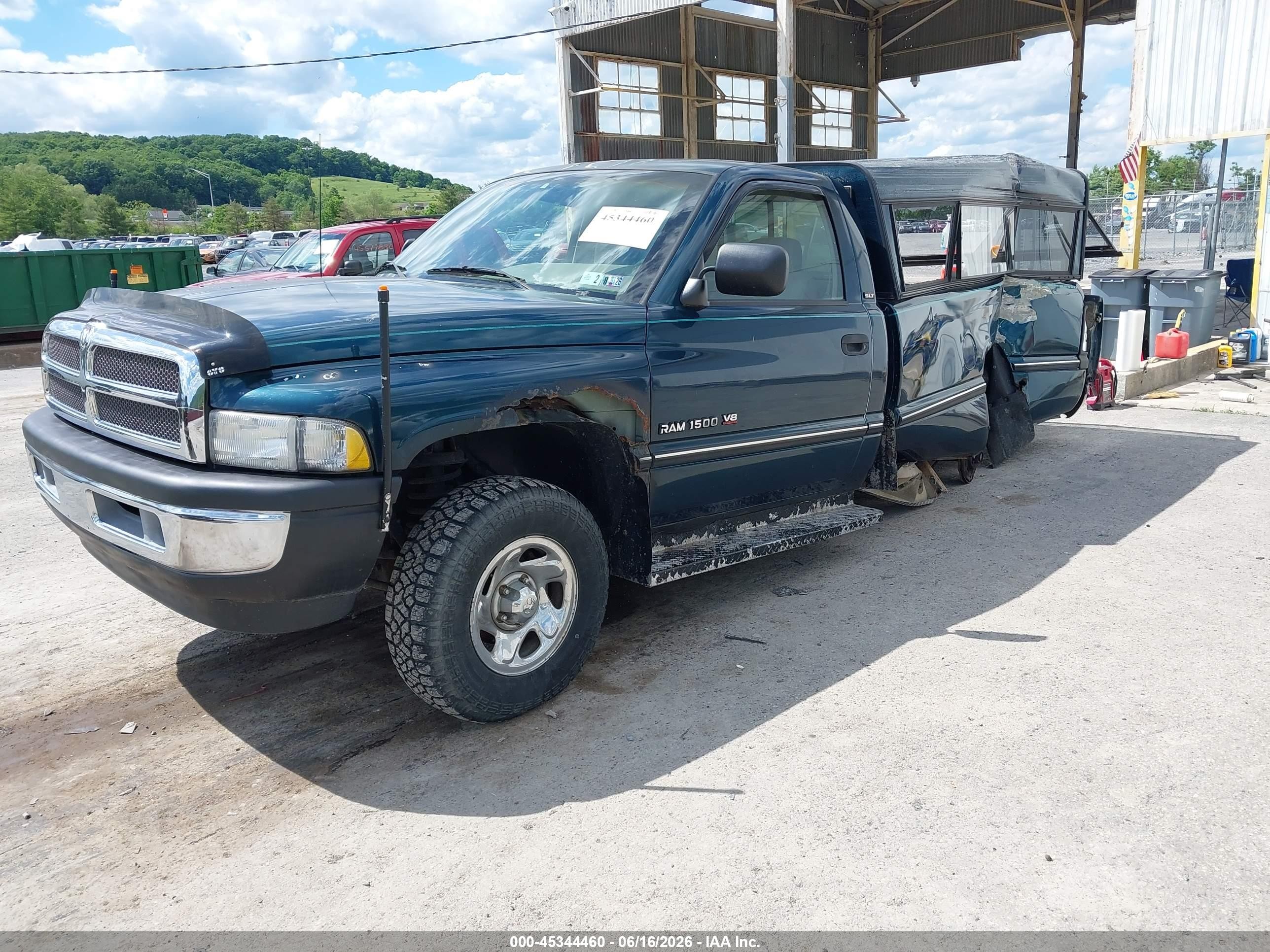 1995 Dodge Ram 1500   Бирюзовый vin: 1B7HF16Y8SS113691