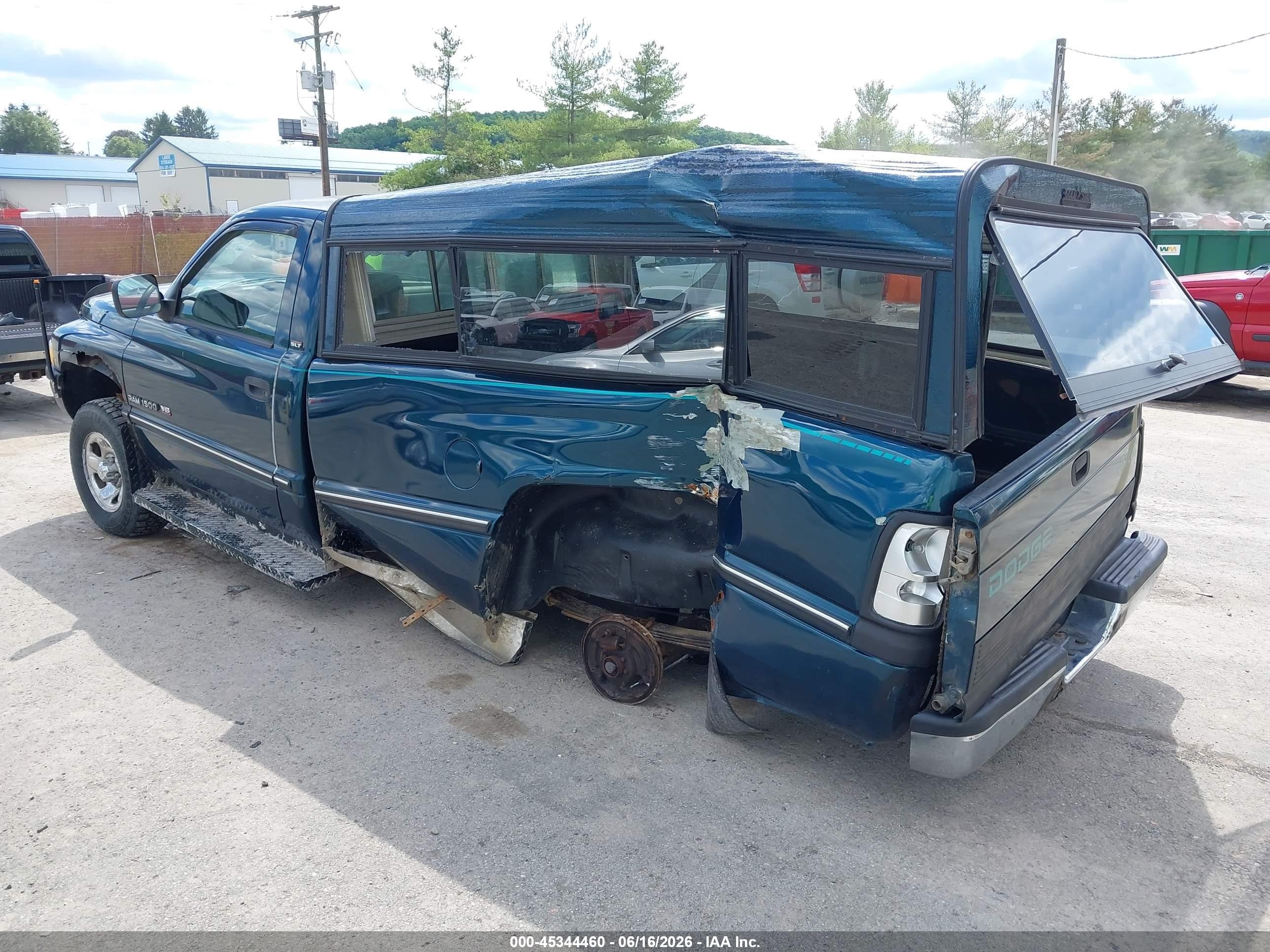 1995 Dodge Ram 1500   Бирюзовый vin: 1B7HF16Y8SS113691