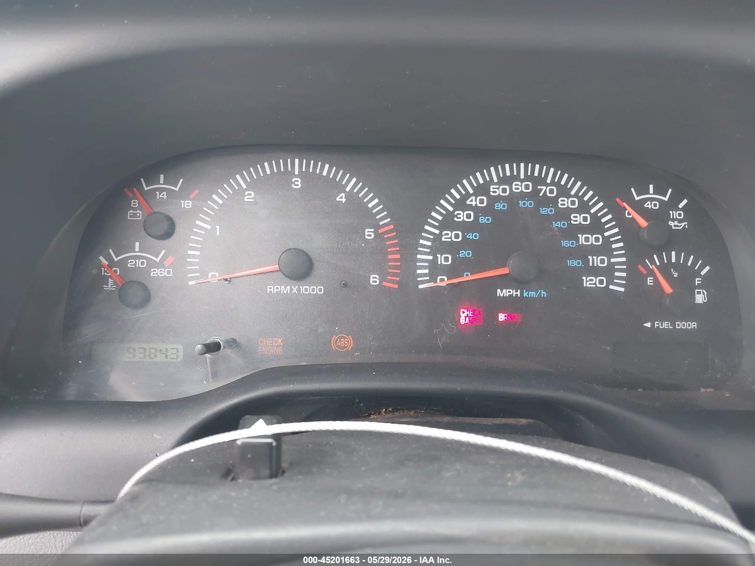 1998 Dodge Ram 1500 St Красный vin: 1B7HF16Y9WS517749