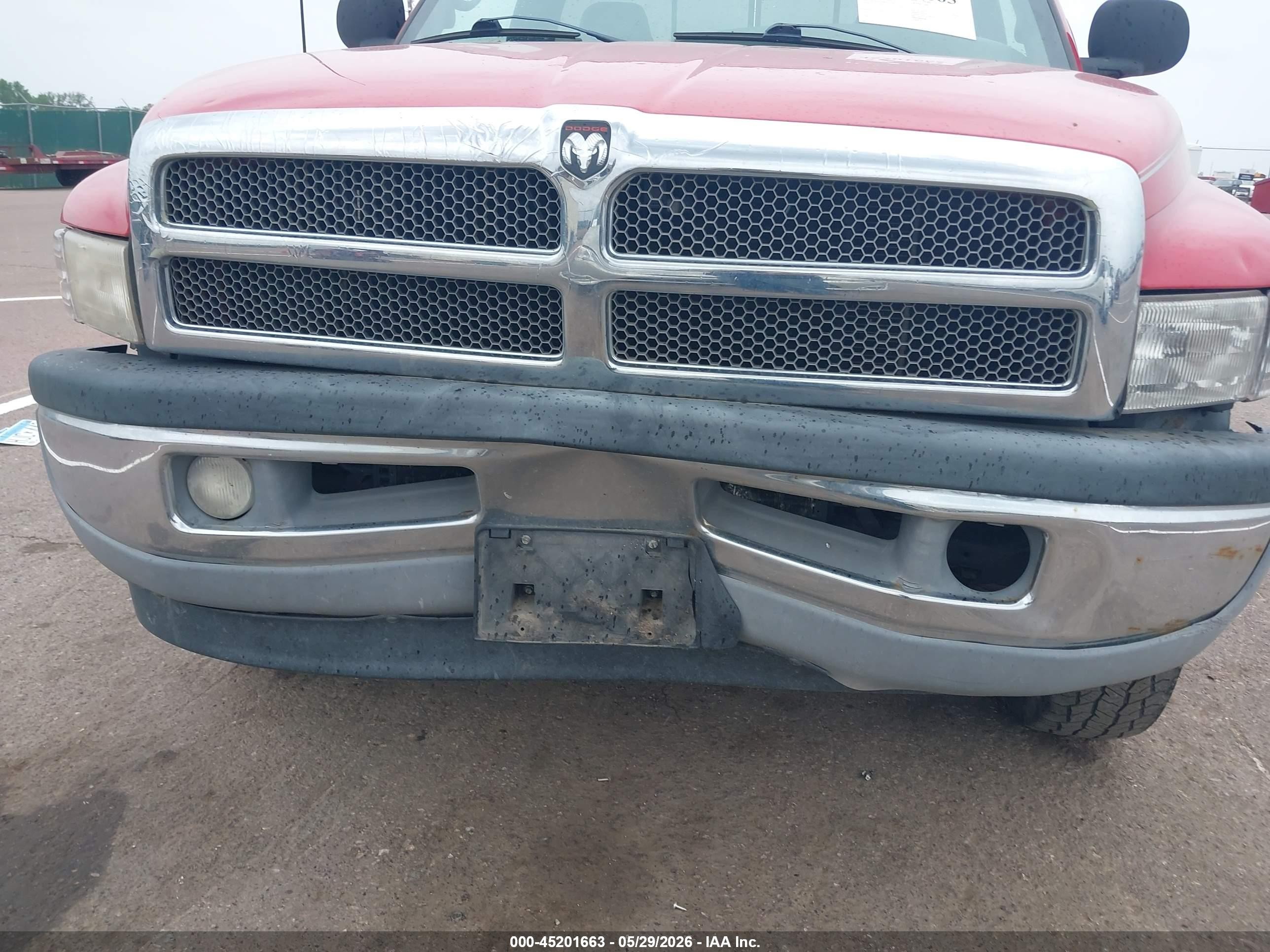 1998 Dodge Ram 1500 St Красный vin: 1B7HF16Y9WS517749