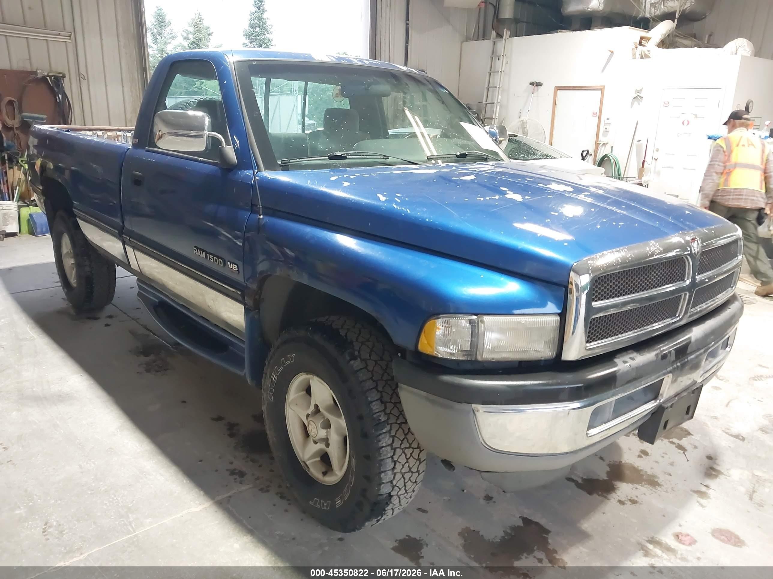 1997 Dodge Ram 1500 Lt Blue vin: 1B7HF16Z1VJ550922
