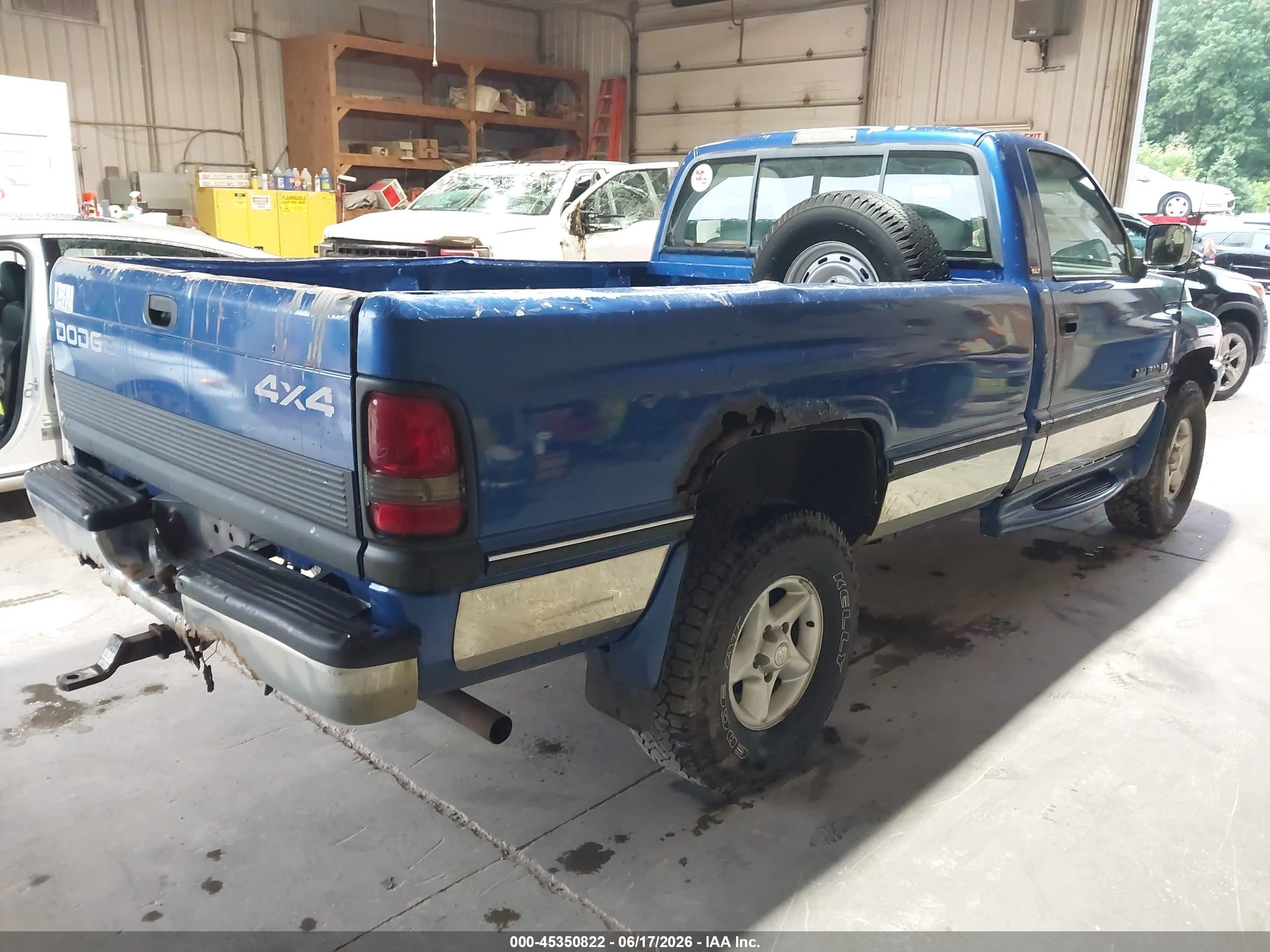 1997 Dodge Ram 1500 Lt Blue vin: 1B7HF16Z1VJ550922
