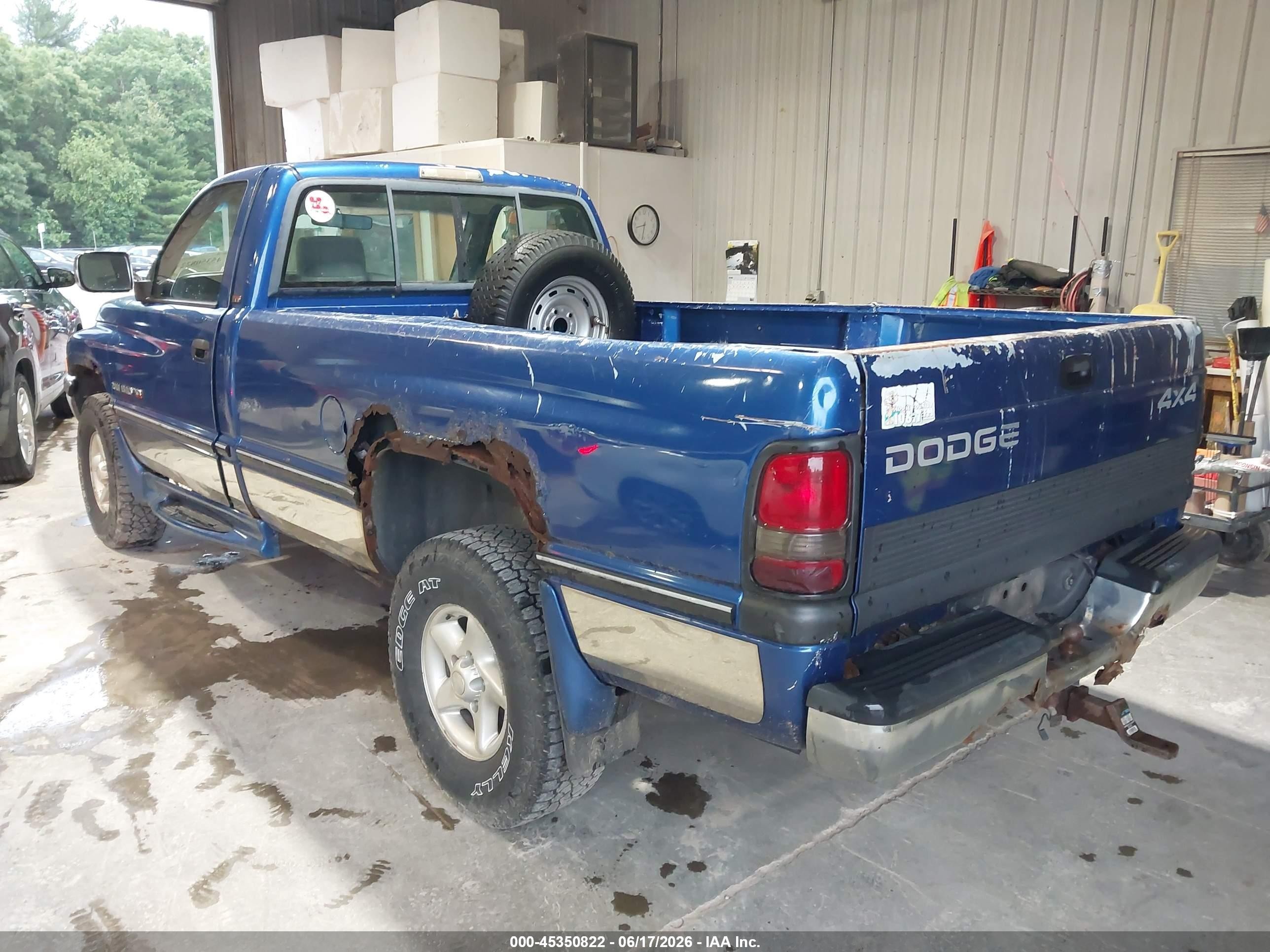 1997 Dodge Ram 1500 Lt Blue vin: 1B7HF16Z1VJ550922