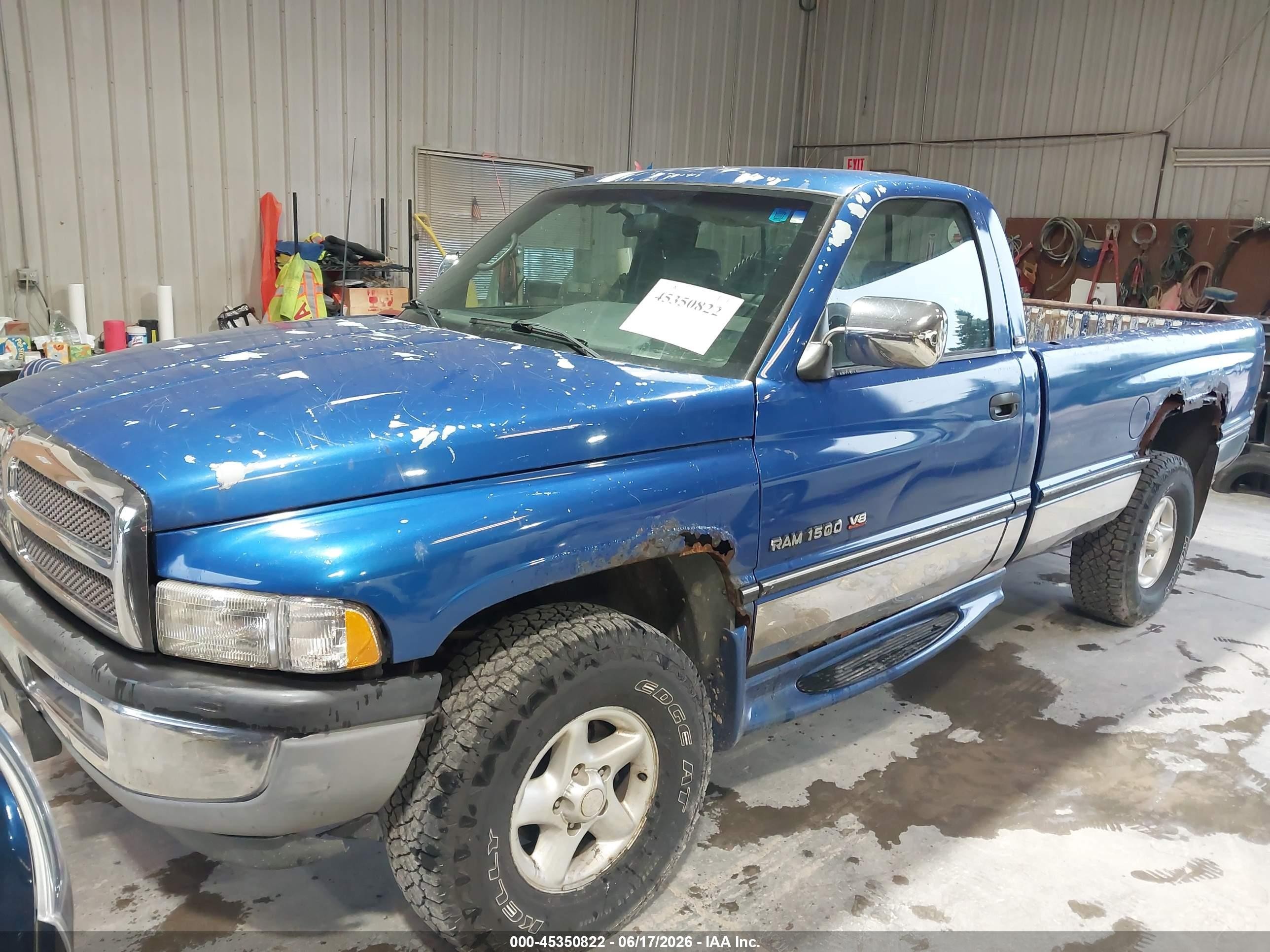 1997 Dodge Ram 1500 Lt Blue vin: 1B7HF16Z1VJ550922