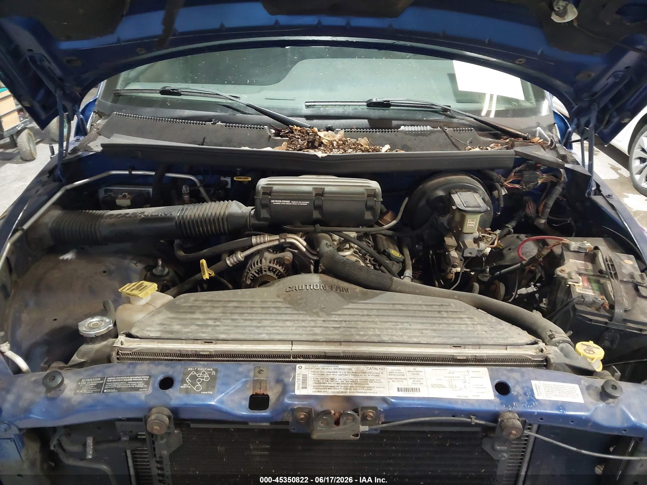 1997 Dodge Ram 1500 Lt Blue vin: 1B7HF16Z1VJ550922