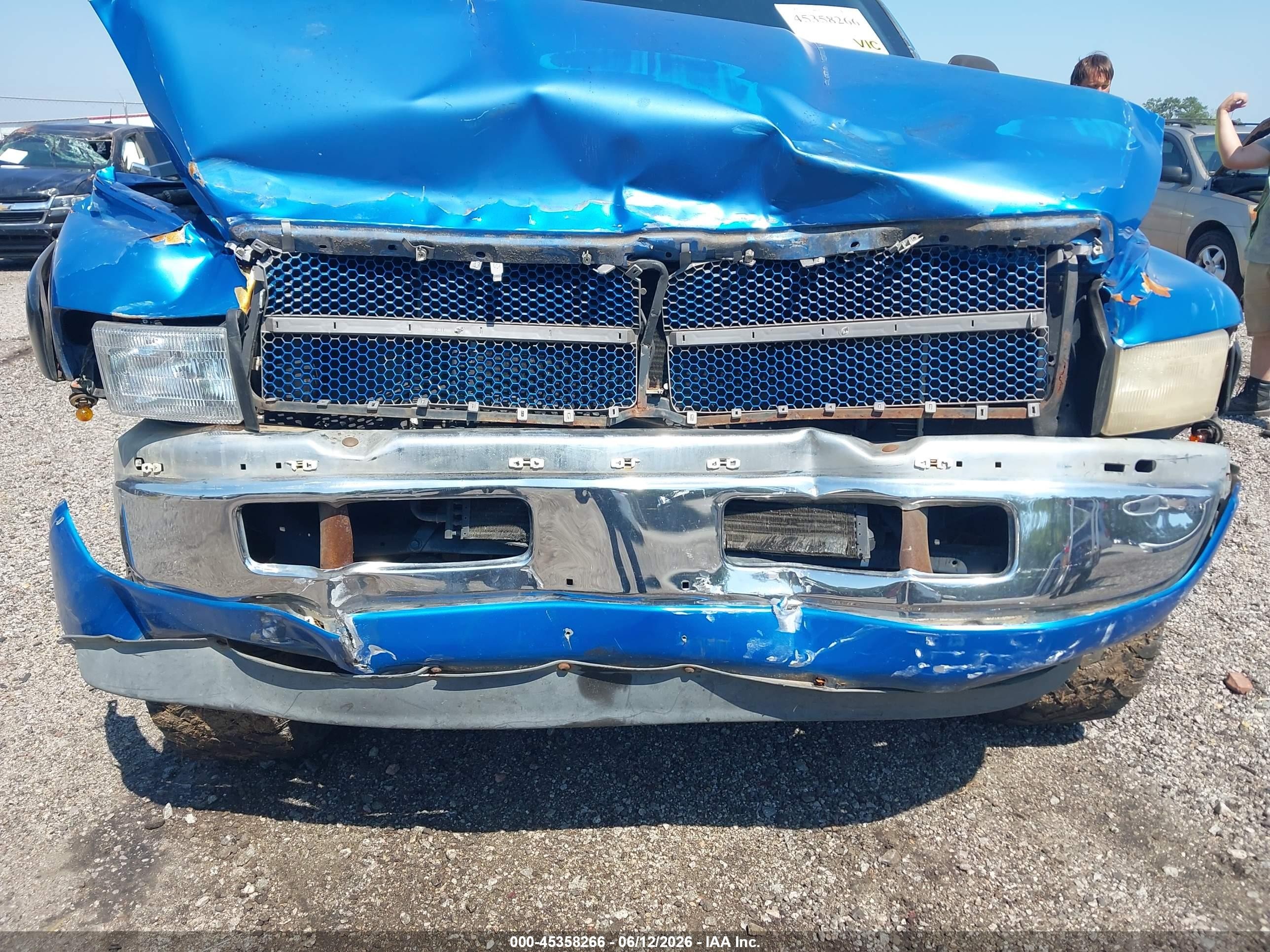 2000 Dodge Ram 1500 St Blue vin: 1B7HF16Z1YS597804