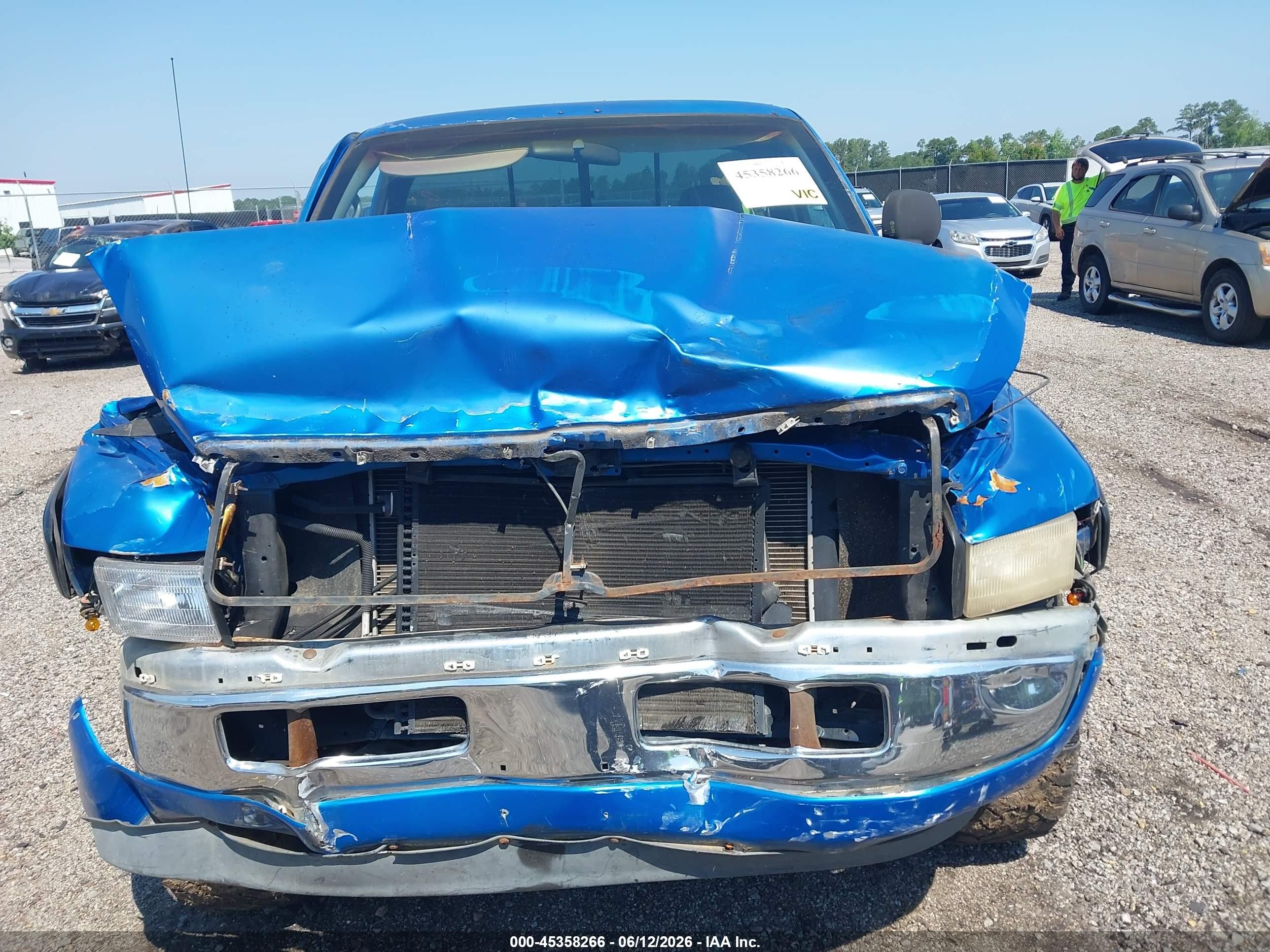 2000 Dodge Ram 1500 St Blue vin: 1B7HF16Z1YS597804