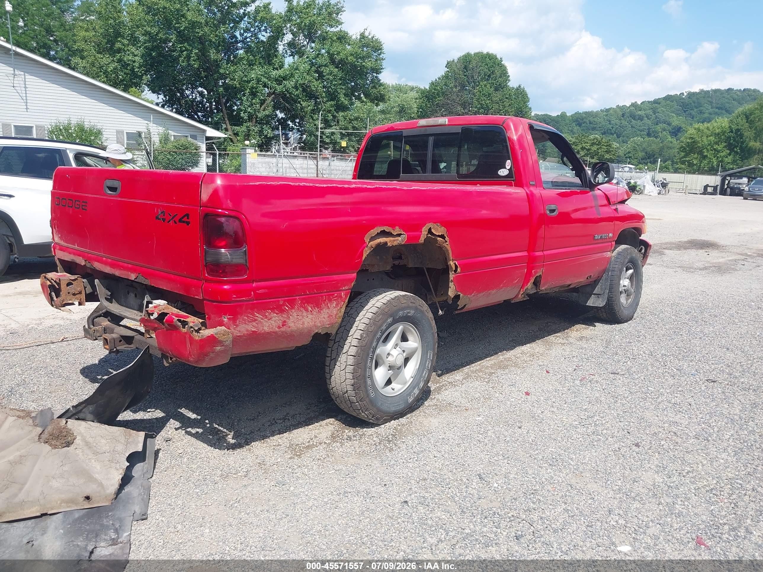 2001 Dodge Ram 1500 St Red vin: 1B7HF16Z21S182139