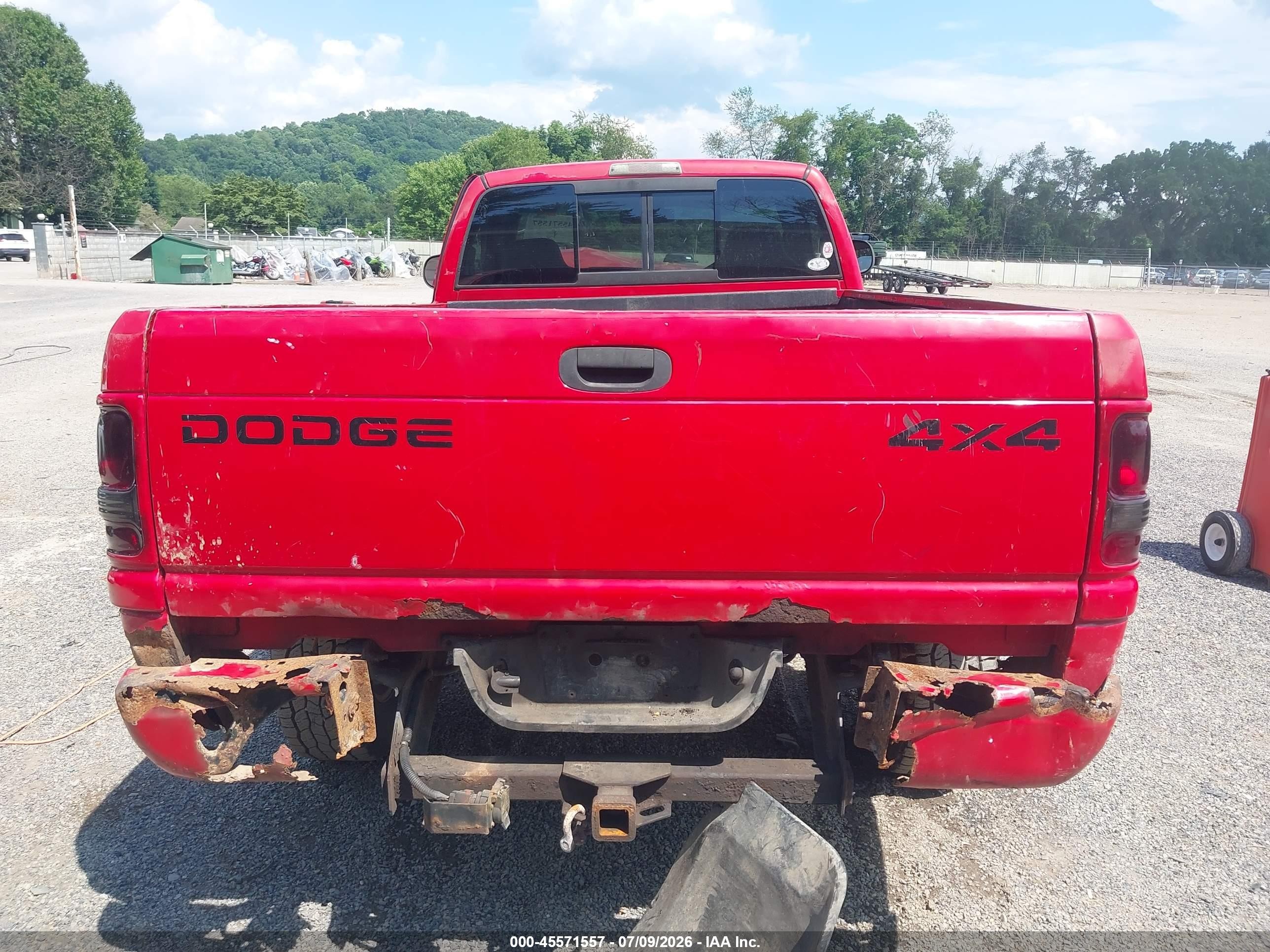 2001 Dodge Ram 1500 St Red vin: 1B7HF16Z21S182139