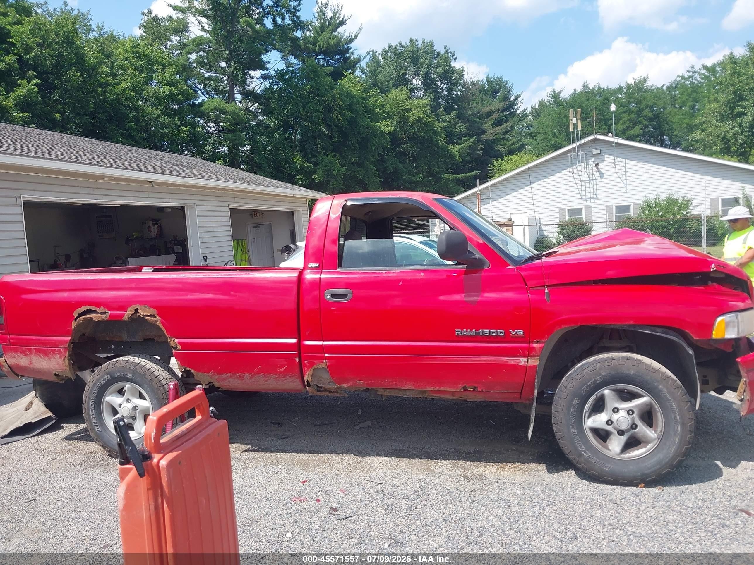2001 Dodge Ram 1500 St Red vin: 1B7HF16Z21S182139