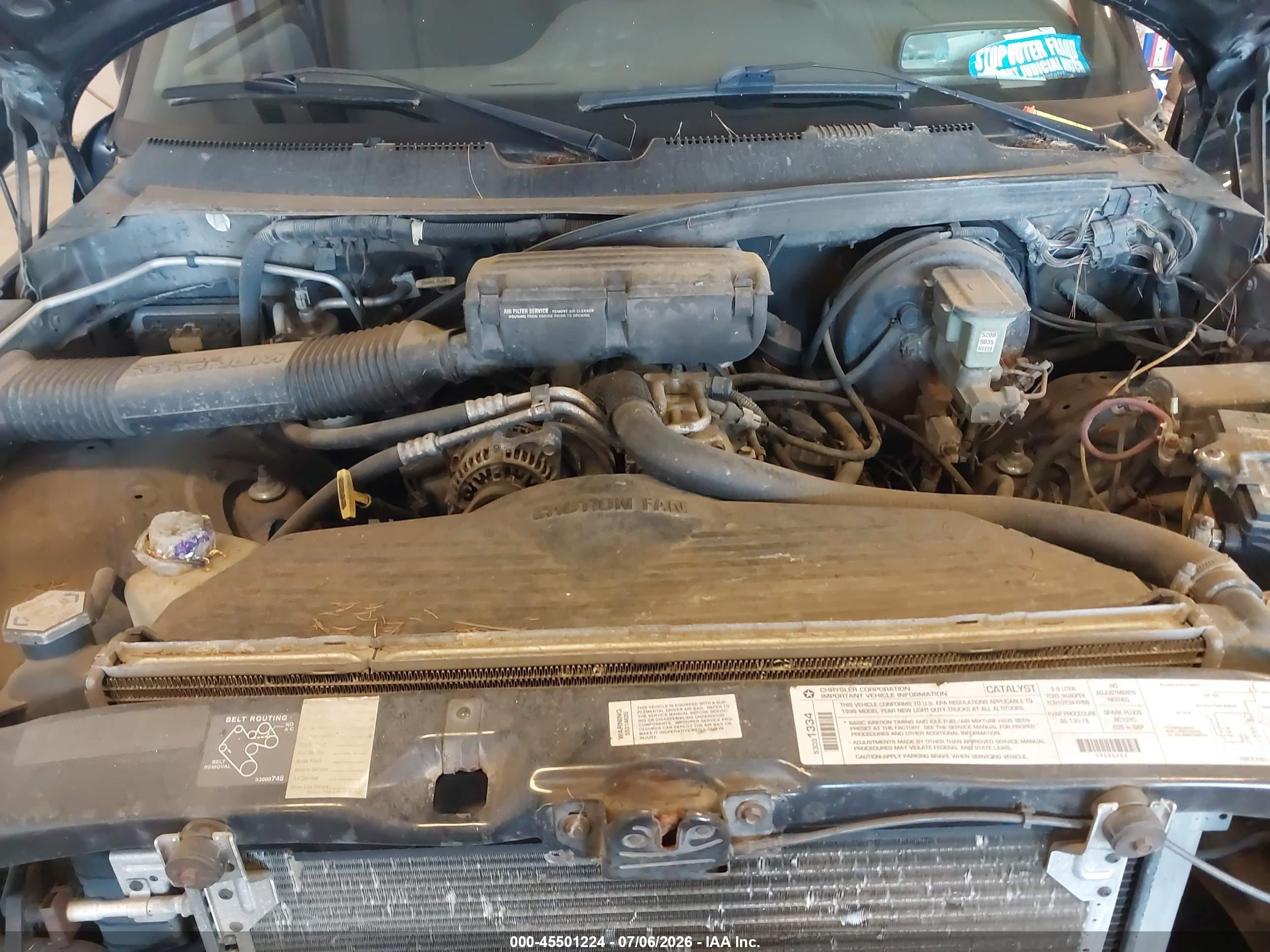 1997 Dodge Ram 1500 Lt Черный vin: 1B7HF16Z3VJ505433