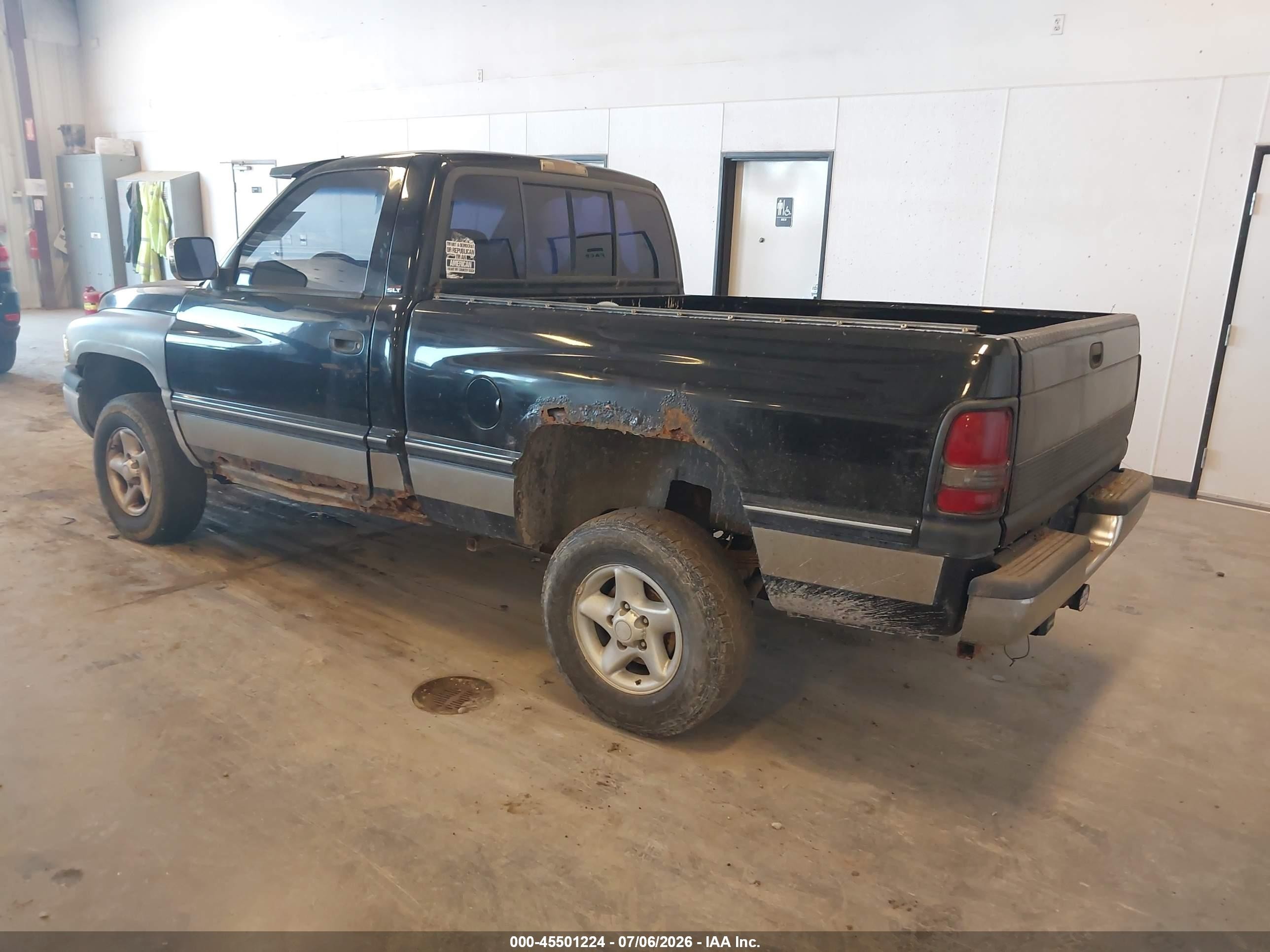 1997 Dodge Ram 1500 Lt Черный vin: 1B7HF16Z3VJ505433