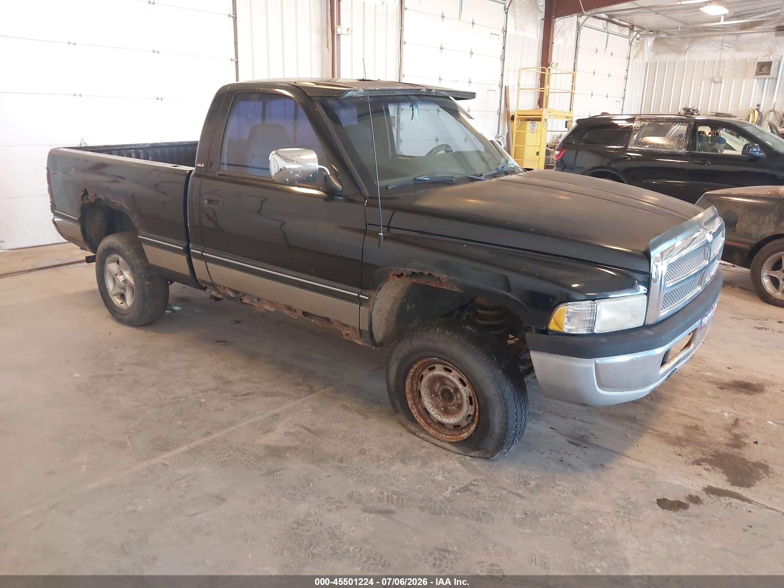 1997 Dodge Ram 1500 Lt Black vin: 1B7HF16Z3VJ505433