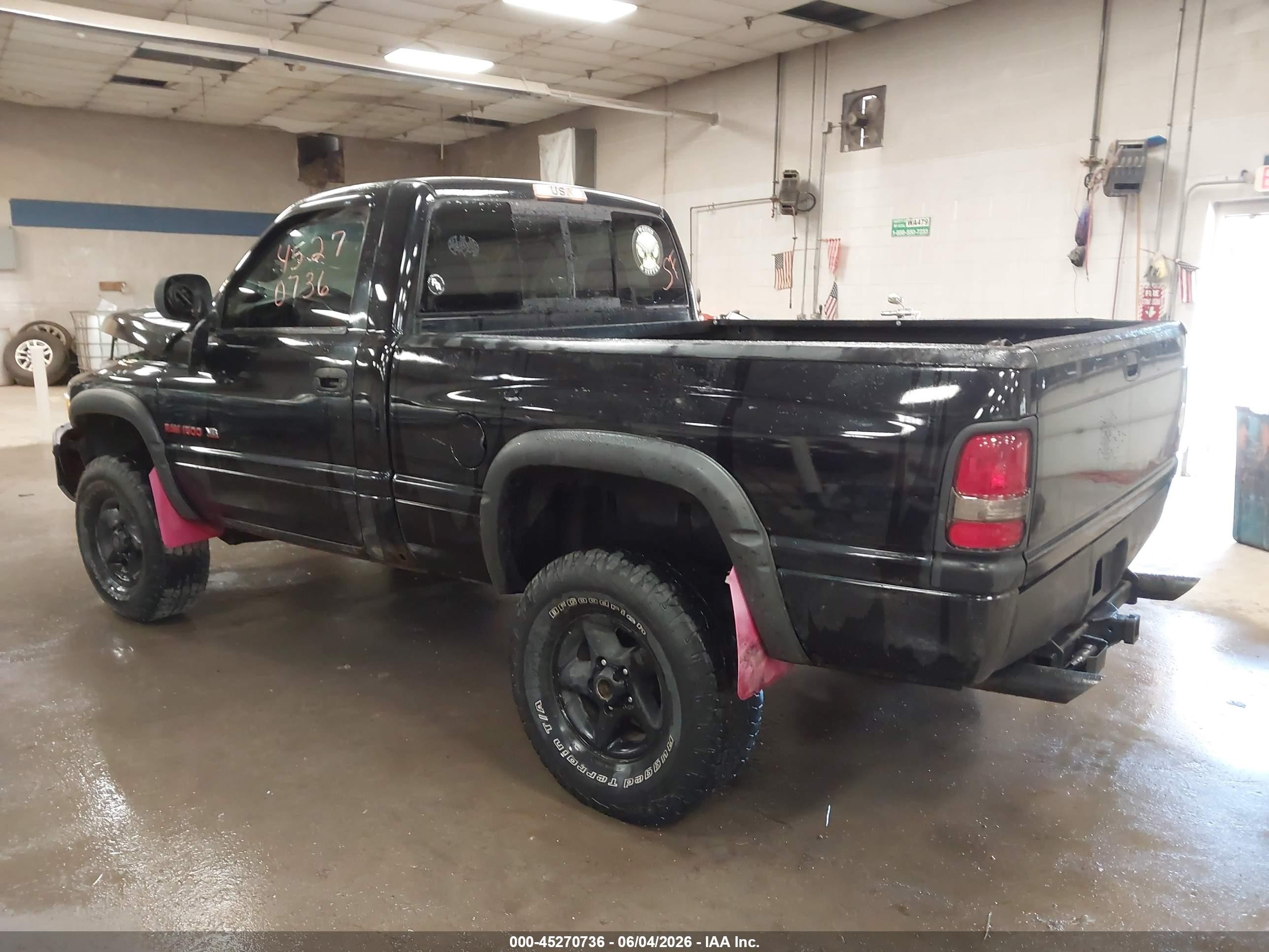 1998 Dodge Ram 1500 St Black vin: 1B7HF16Z3WS706230