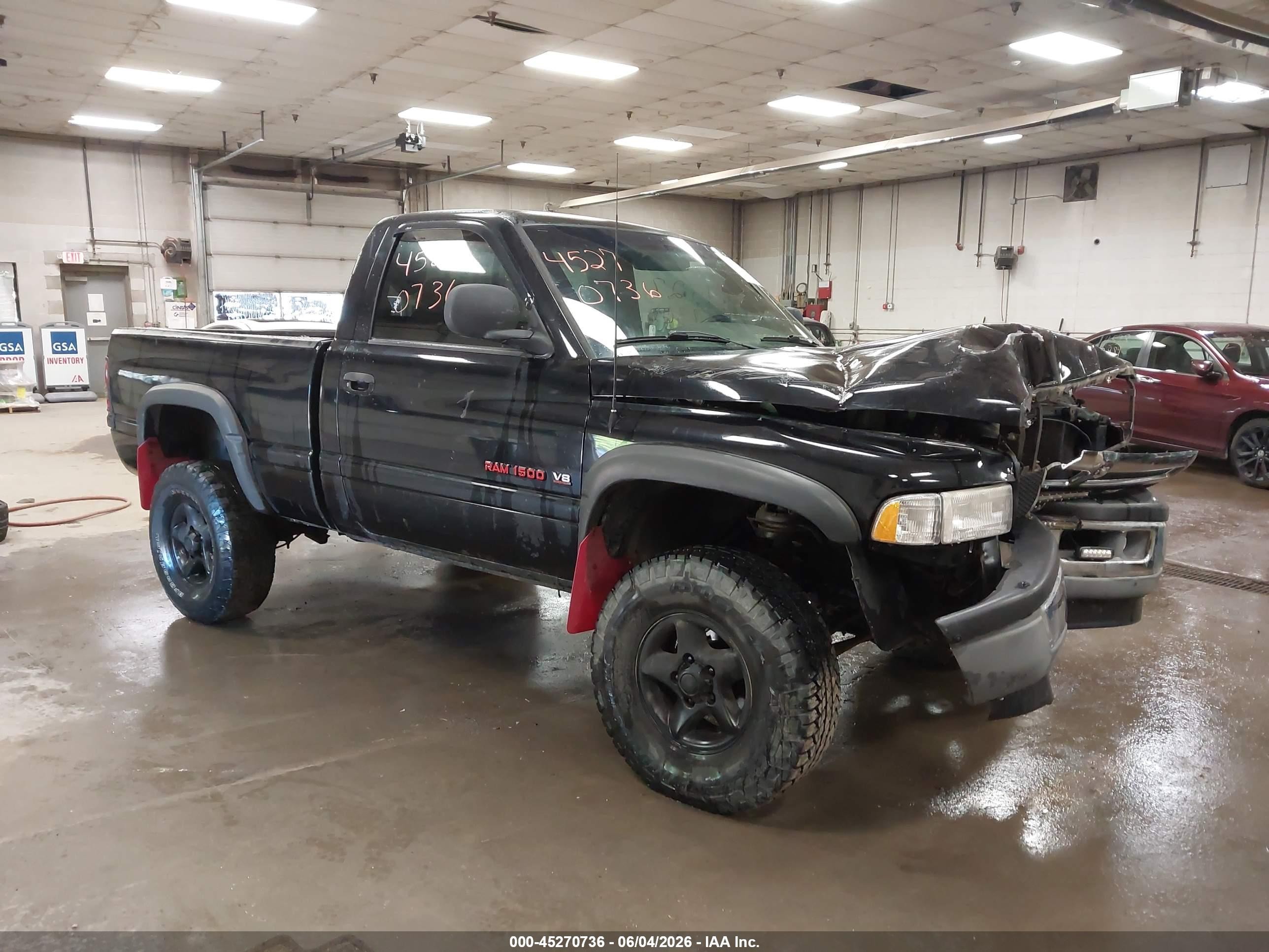 1998 Dodge Ram 1500 St Black vin: 1B7HF16Z3WS706230
