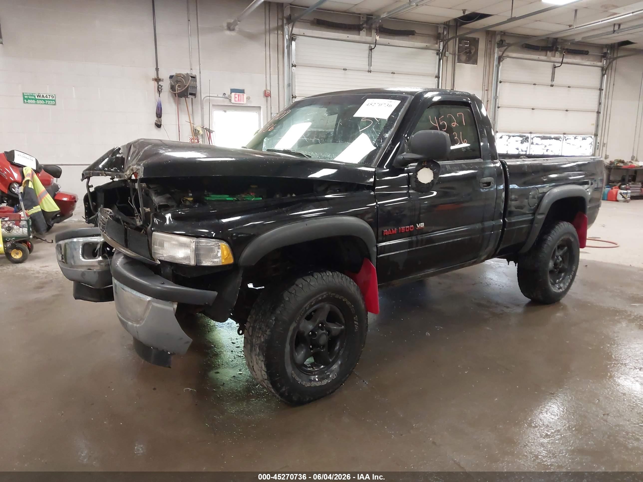 1998 Dodge Ram 1500 St Black vin: 1B7HF16Z3WS706230