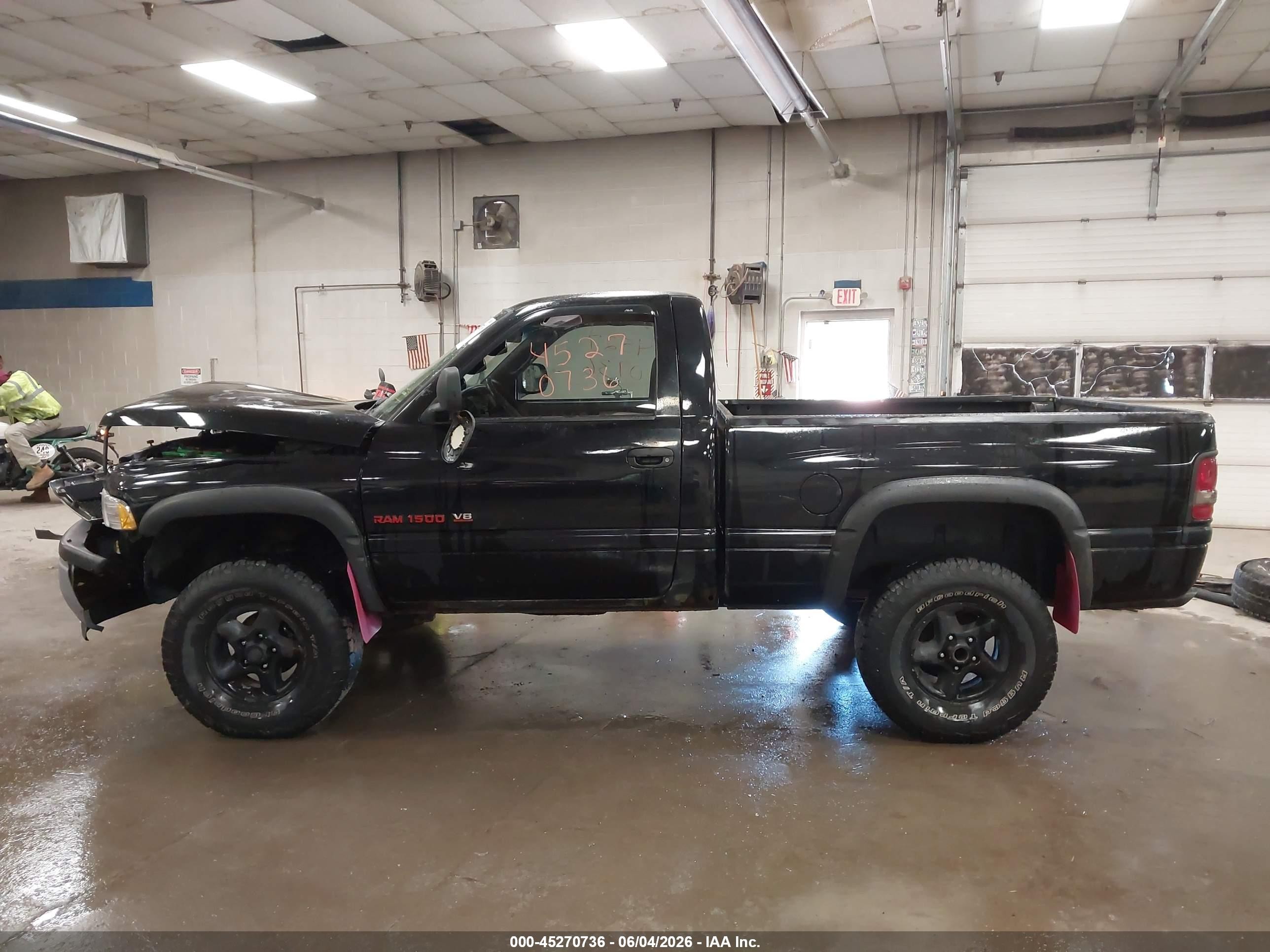 1998 Dodge Ram 1500 St Black vin: 1B7HF16Z3WS706230