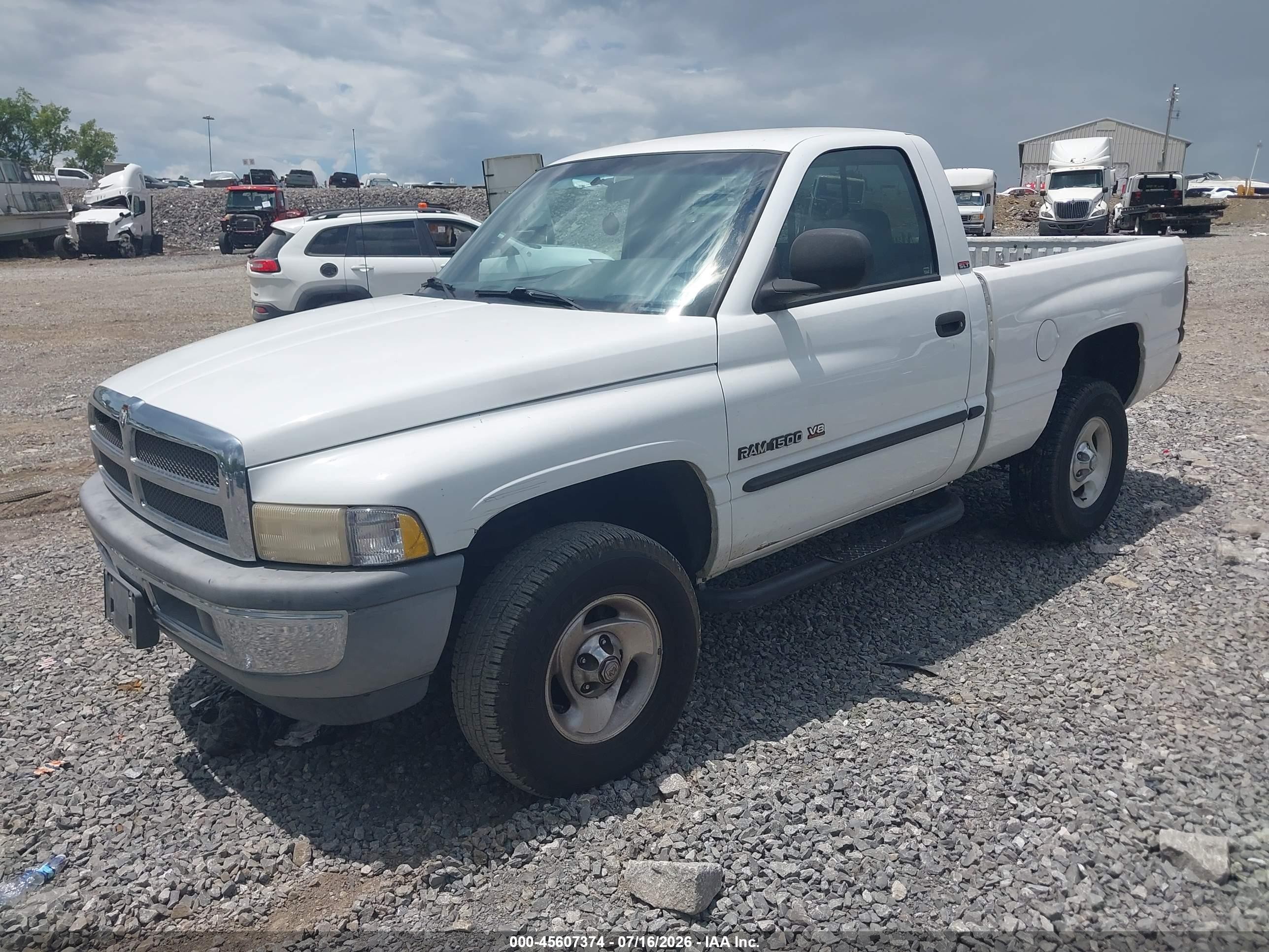 2000 Dodge Ram 1500 St White vin: 1B7HF16Z3YS586237