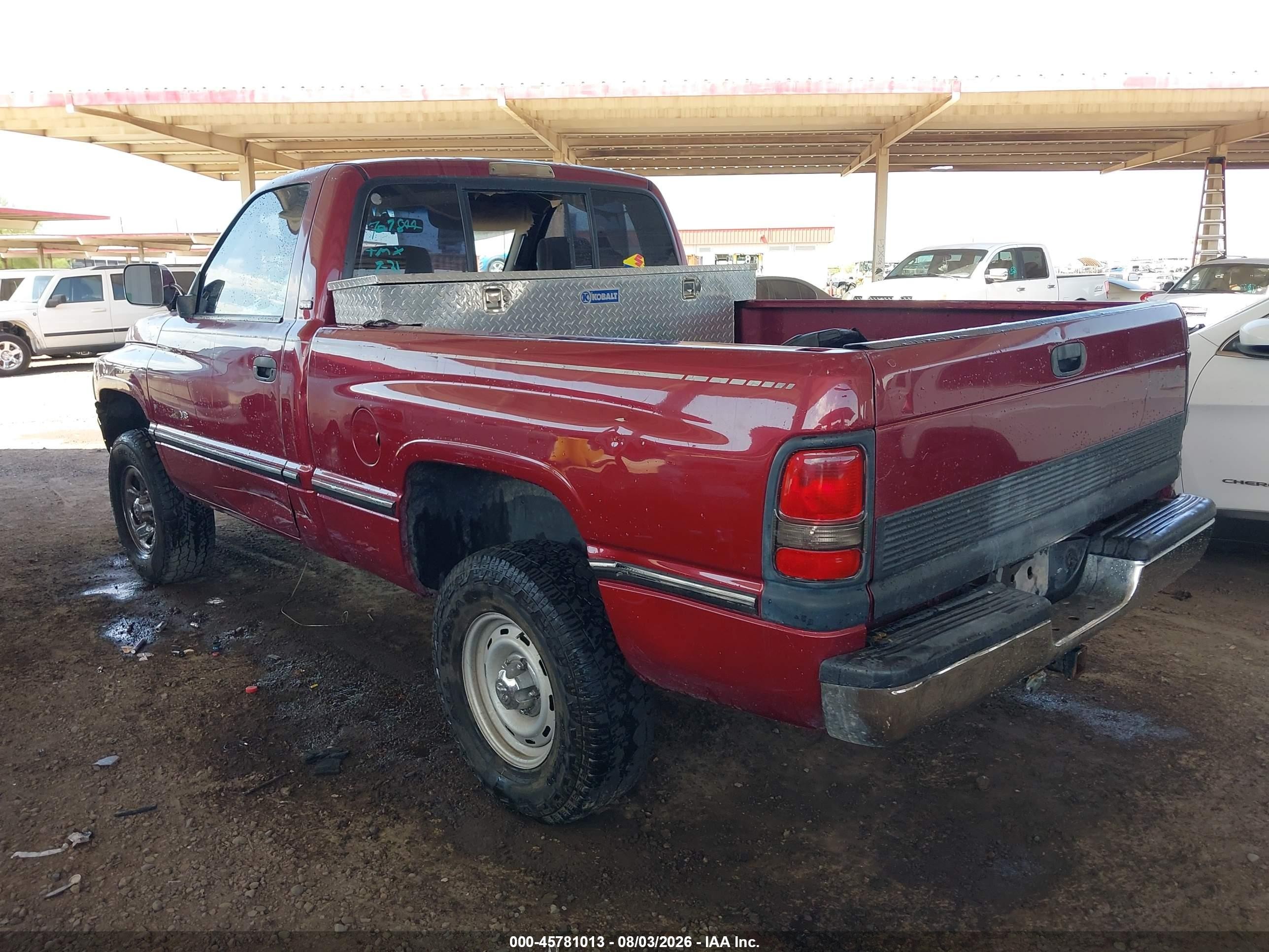 1994 Dodge Ram 1500   Red vin: 1B7HF16Z4RS707844