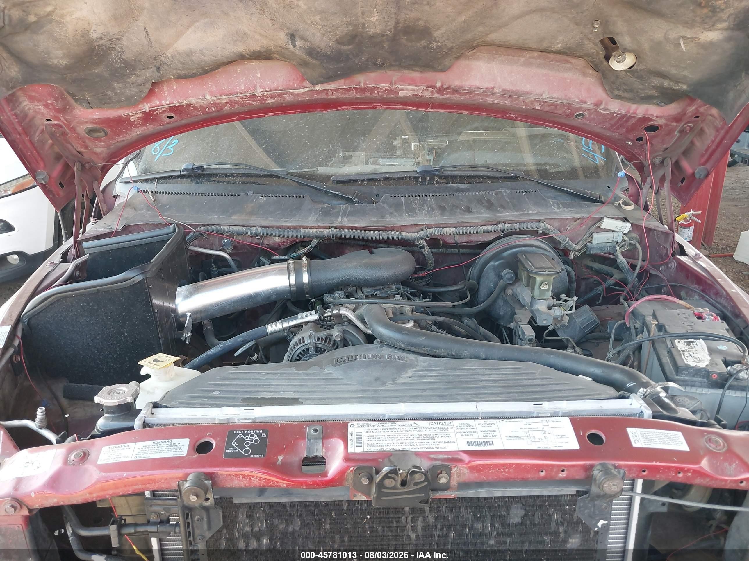 1994 Dodge Ram 1500   Red vin: 1B7HF16Z4RS707844