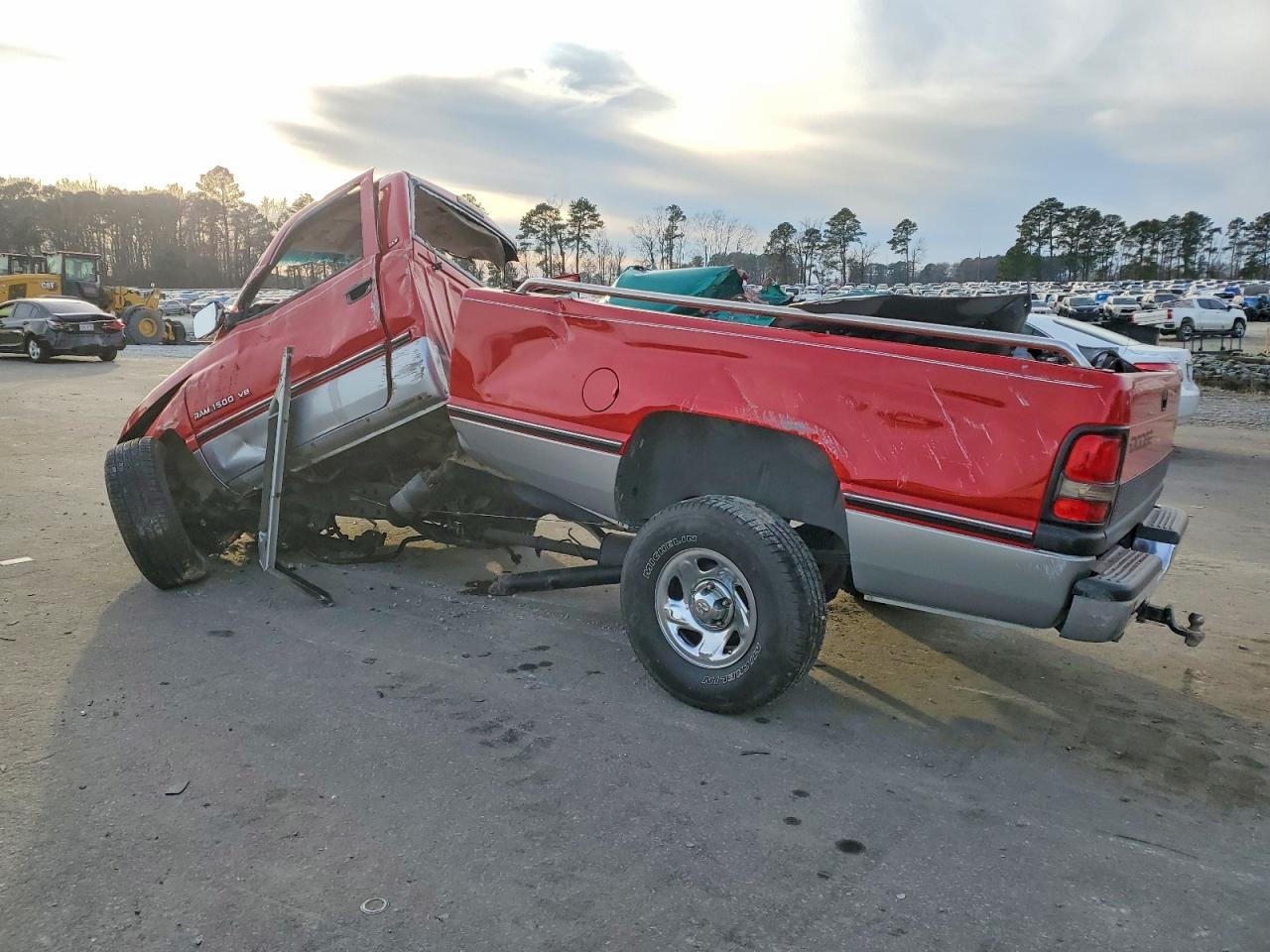 1995 Dodge Ram 1500 Red vin: 1B7HF16Z4SS374406