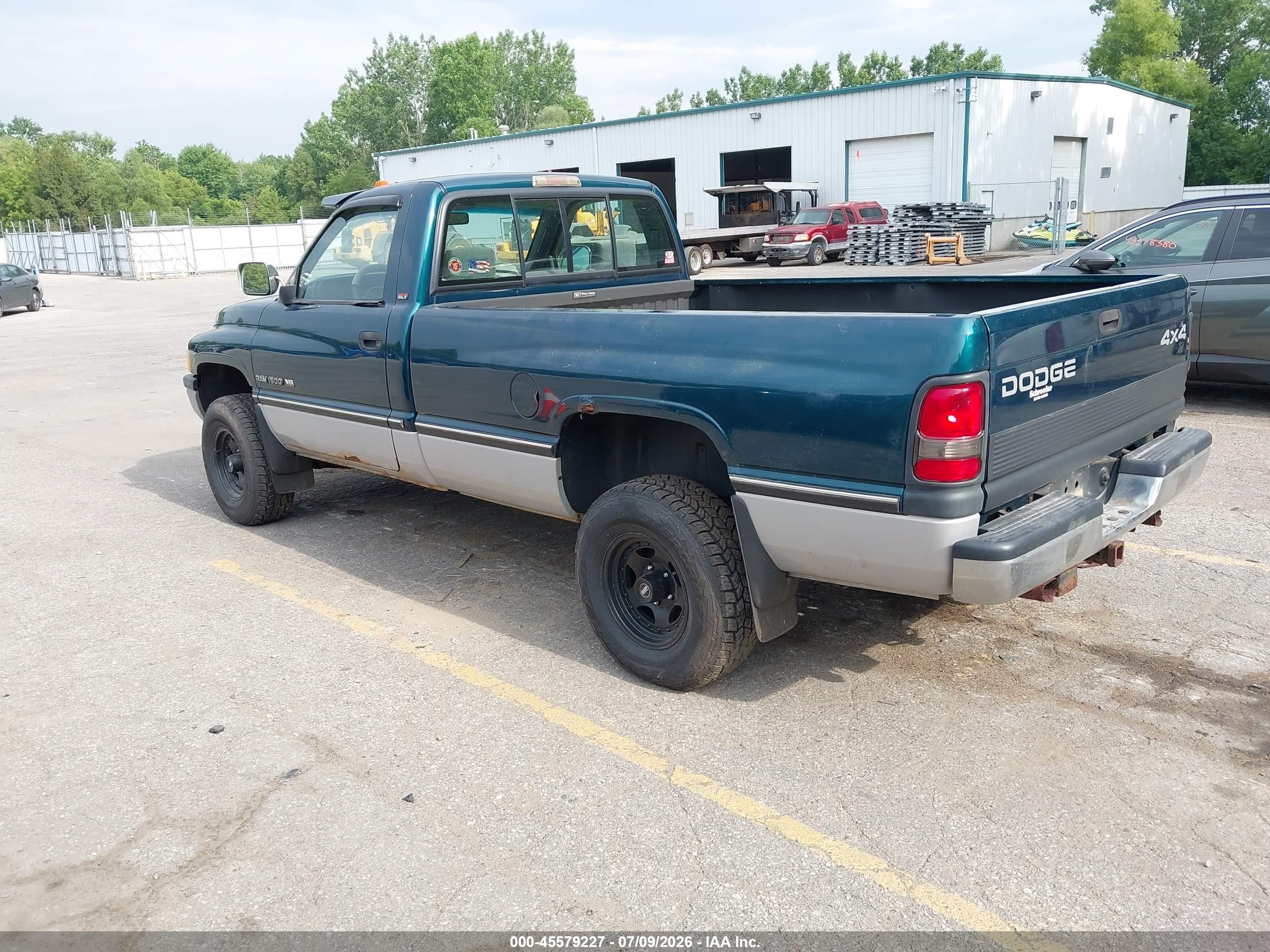 1996 Dodge Ram 1500   Green vin: 1B7HF16Z7TS717727