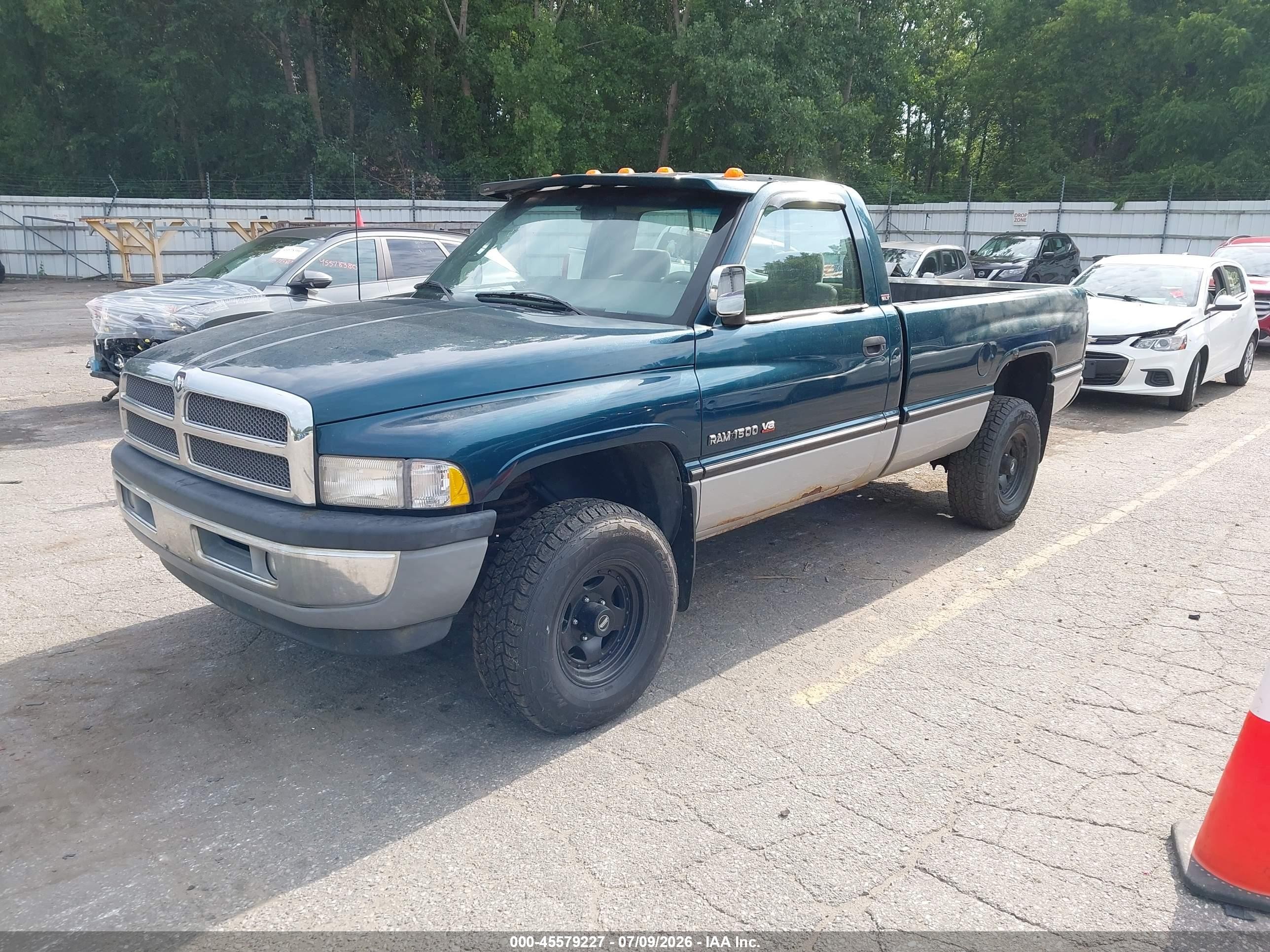 1996 Dodge Ram 1500   Green vin: 1B7HF16Z7TS717727