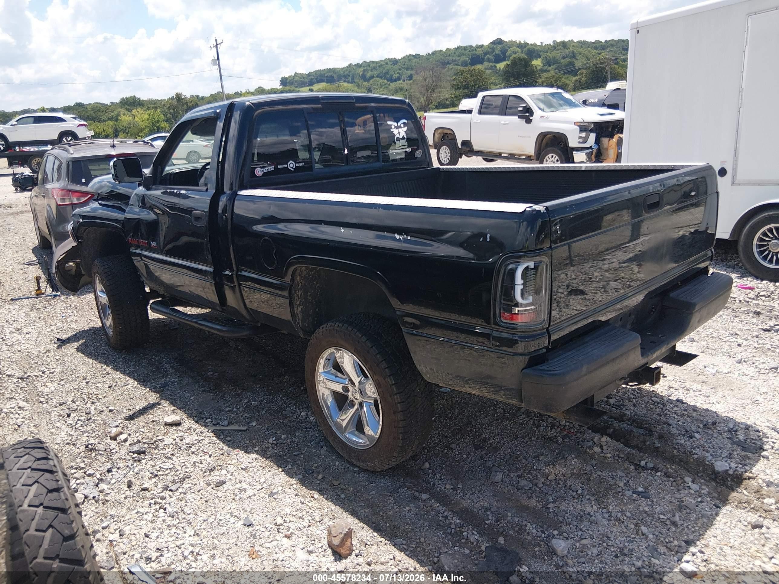 1997 Dodge Ram 1500 Lt Black vin: 1B7HF16Z7VJ563402