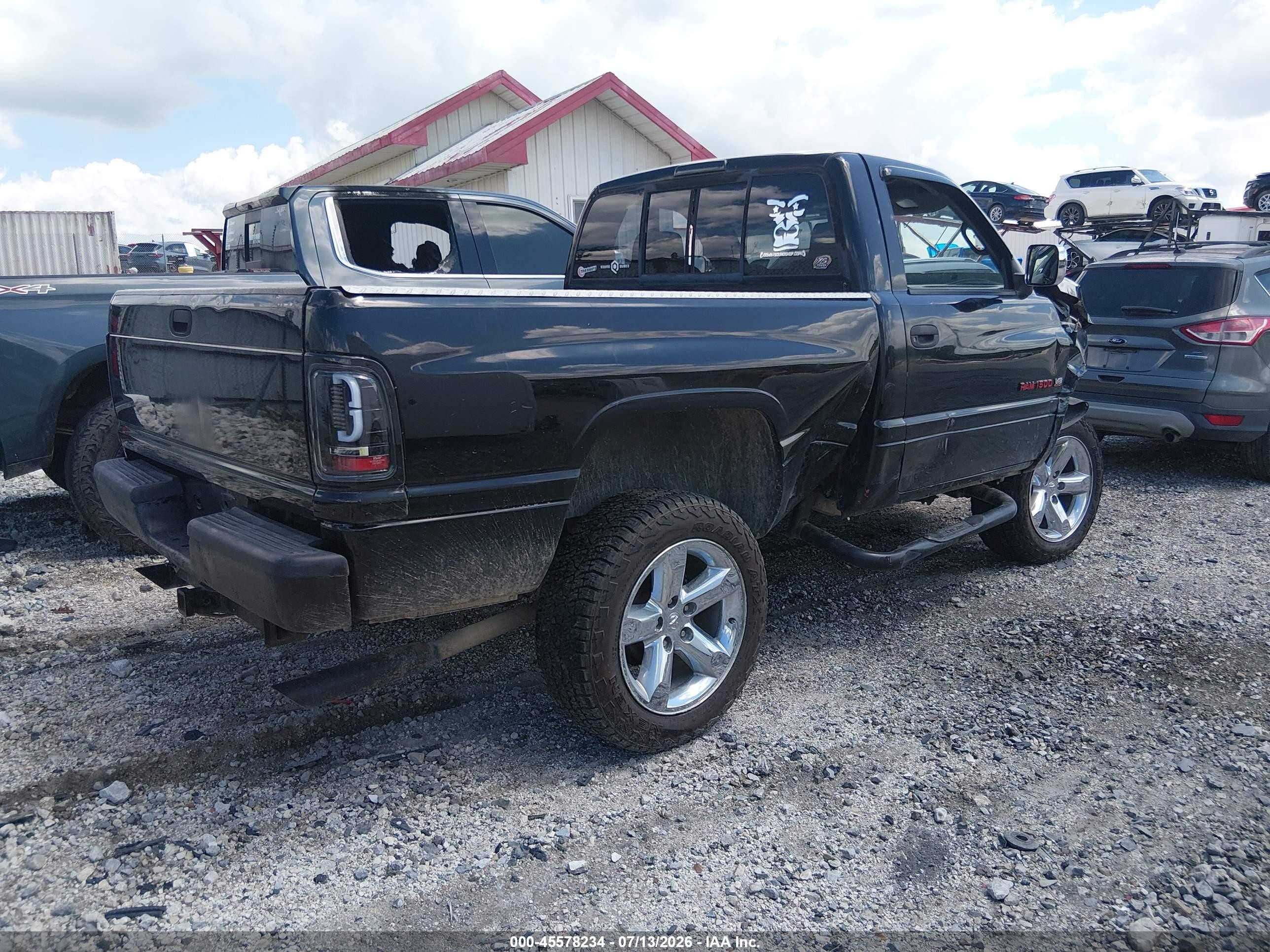 1997 Dodge Ram 1500 Lt Black vin: 1B7HF16Z7VJ563402