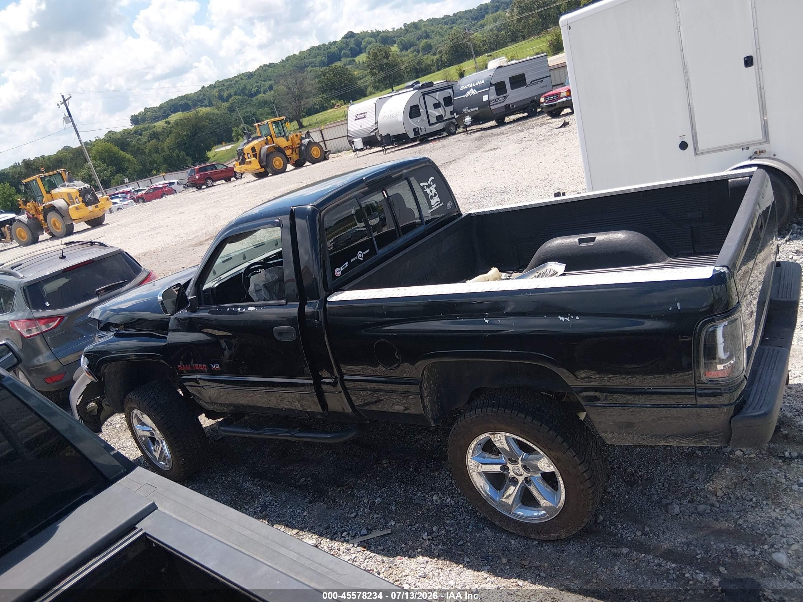 1997 Dodge Ram 1500 Lt Black vin: 1B7HF16Z7VJ563402