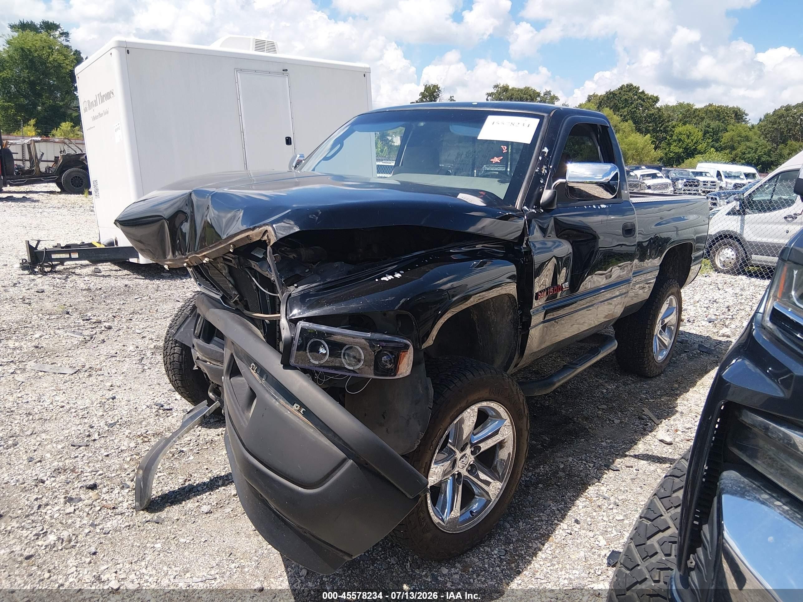 1997 Dodge Ram 1500 Lt Black vin: 1B7HF16Z7VJ563402