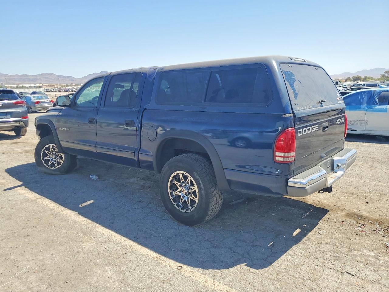 2001 Dodge Dakota Quad Blue vin: 1B7HG2AN01S280027