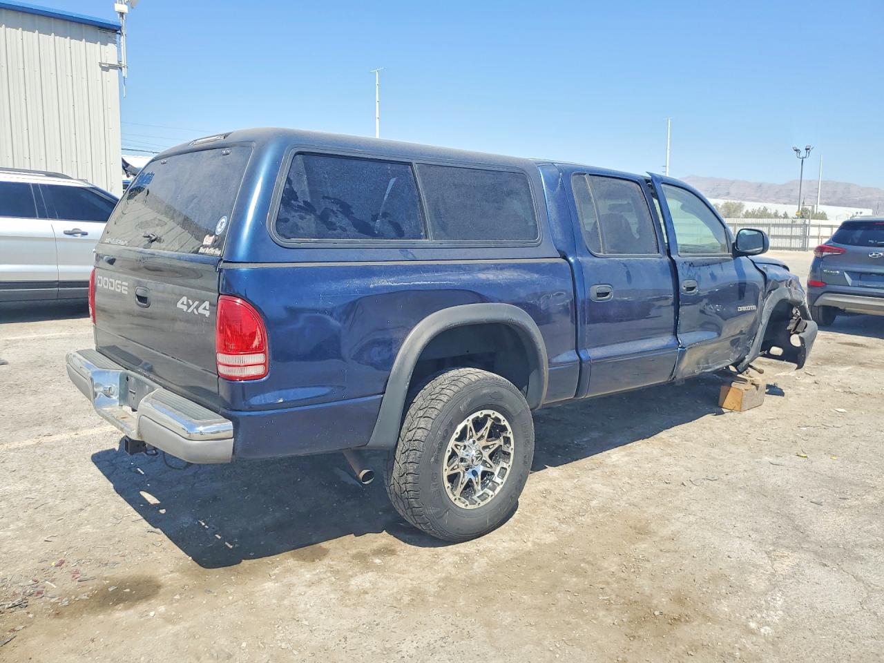 2001 Dodge Dakota Quad Blue vin: 1B7HG2AN01S280027