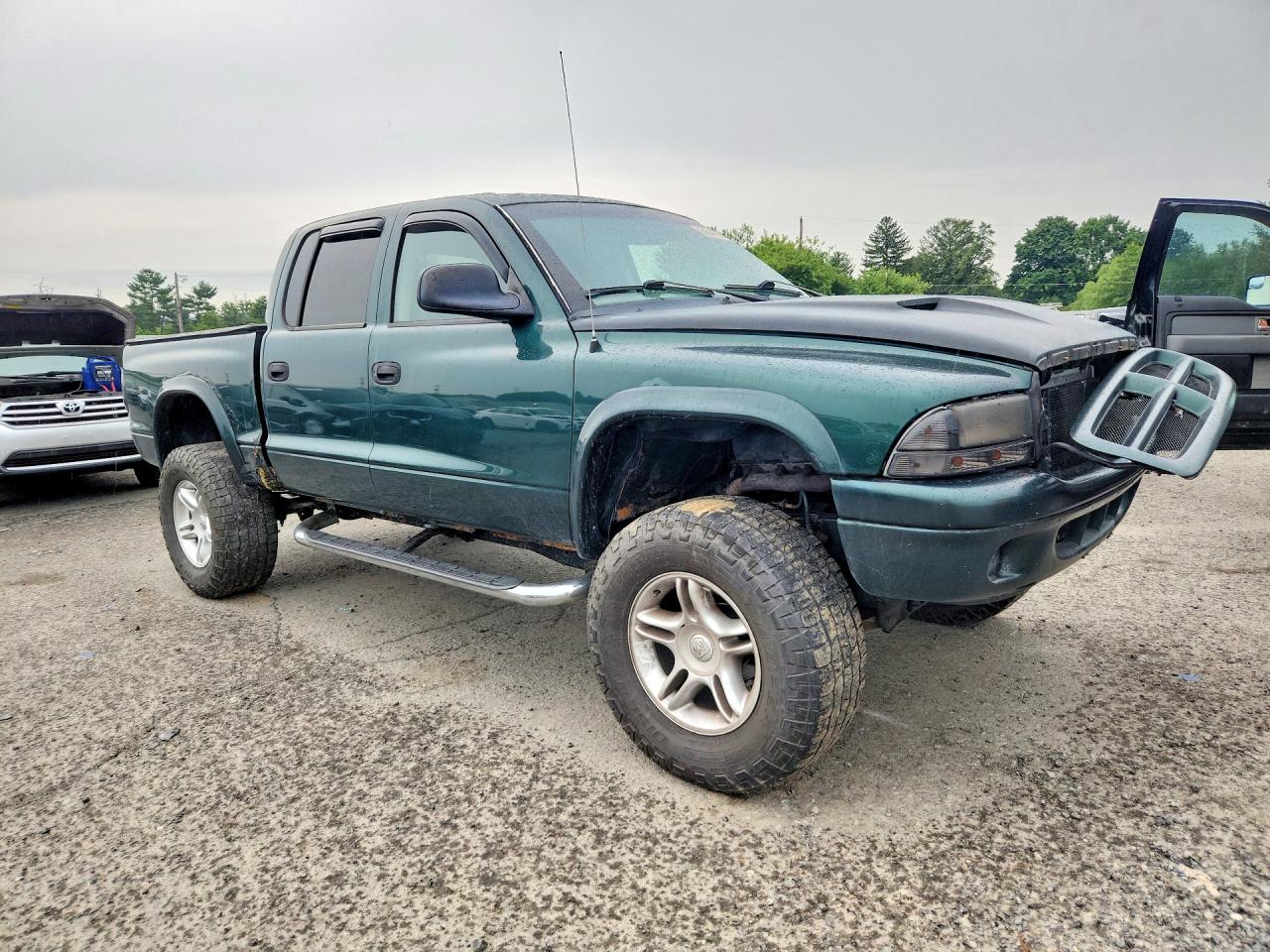 2001 Dodge Dakota Quad Green vin: 1B7HG2AN11S265567