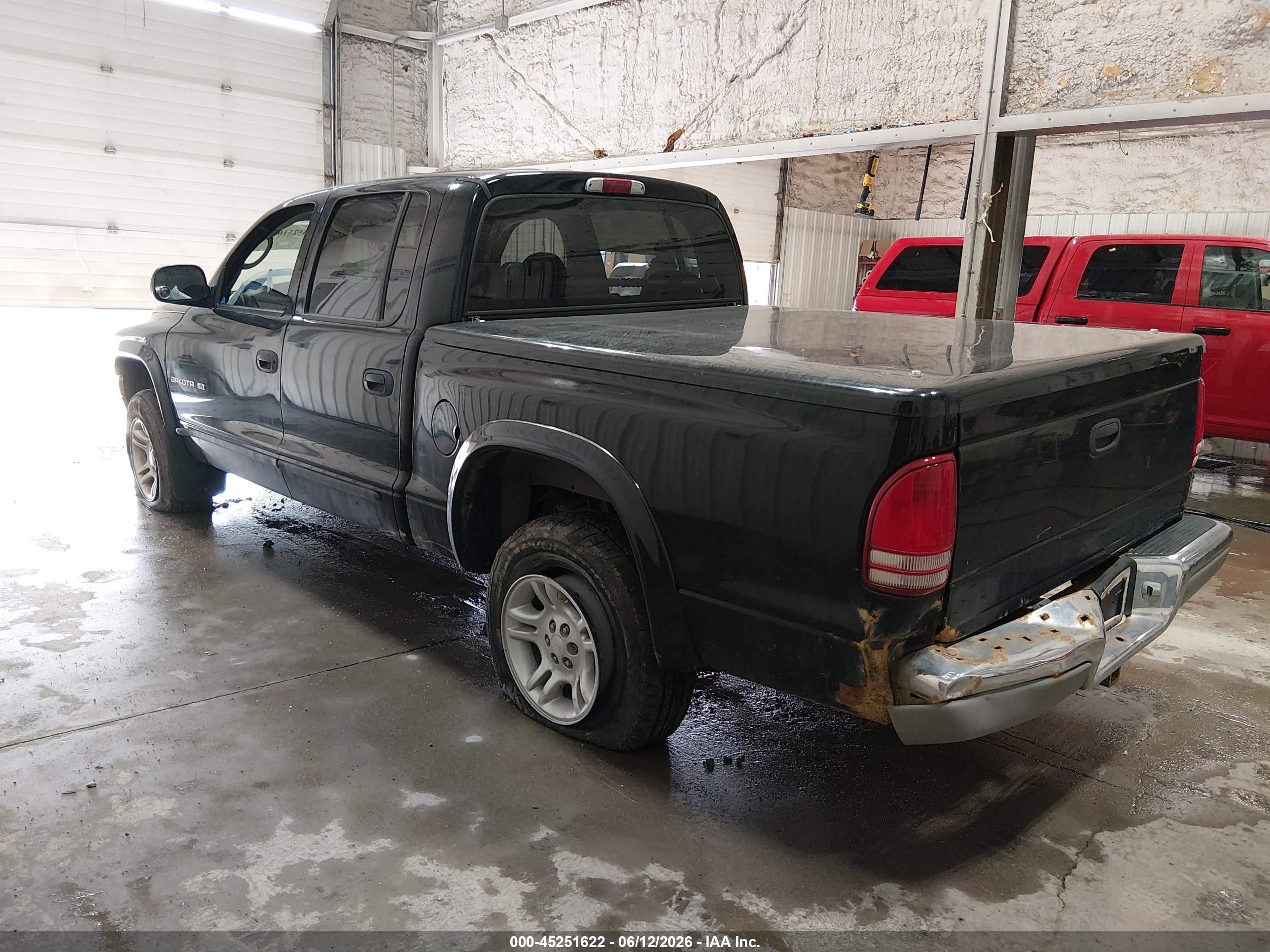 2001 Dodge Dakota Slt/sport Black vin: 1B7HG2AN11S290081
