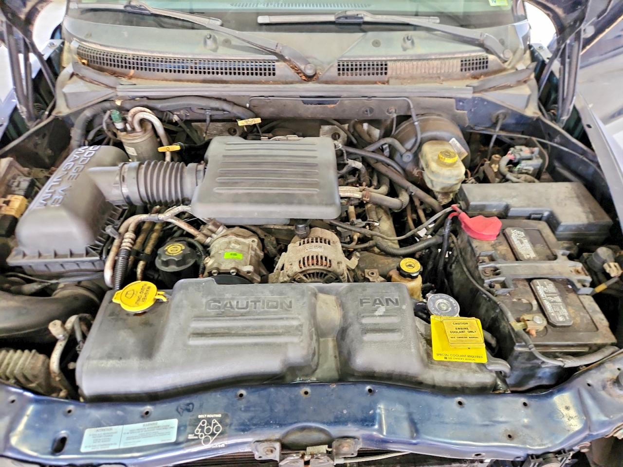 2001 Dodge Dakota Quad Синий vin: 1B7HG2AN71S347724