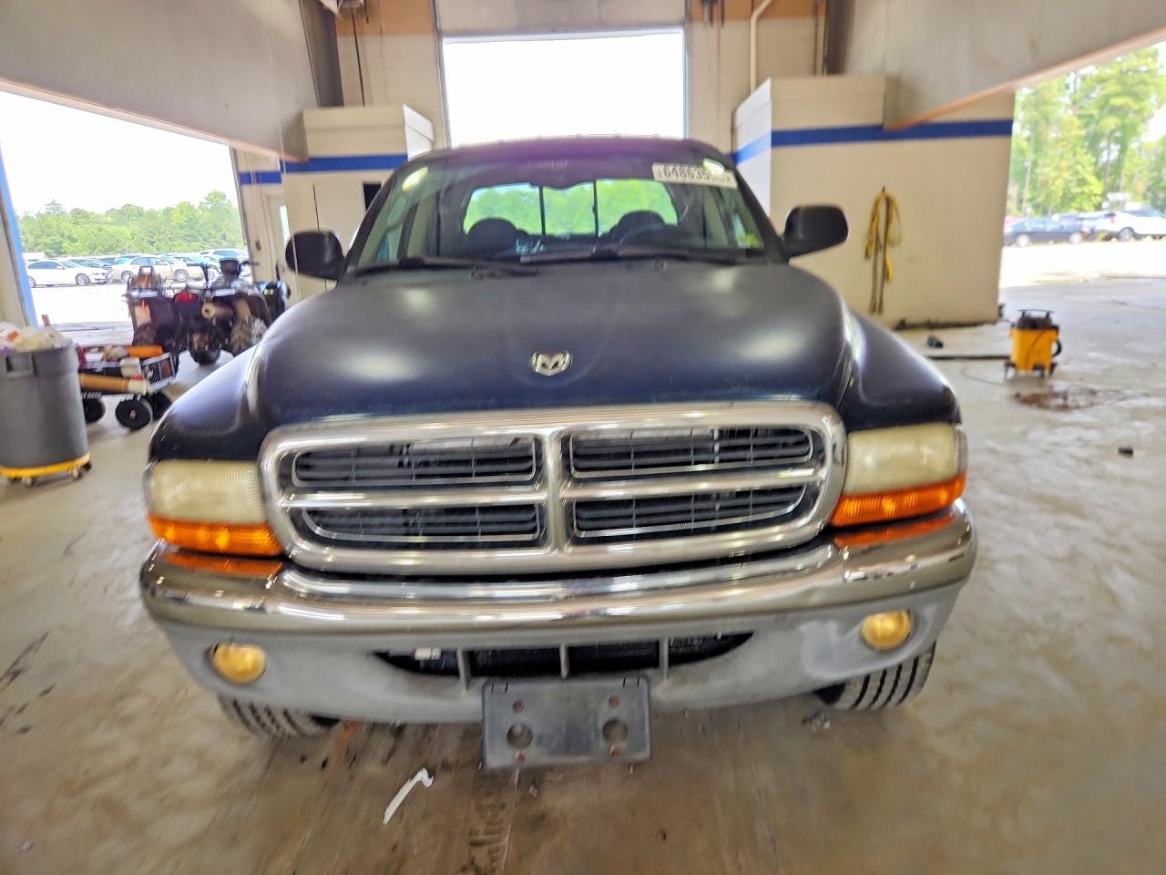 2001 Dodge Dakota Quad Синий vin: 1B7HG2AN71S347724
