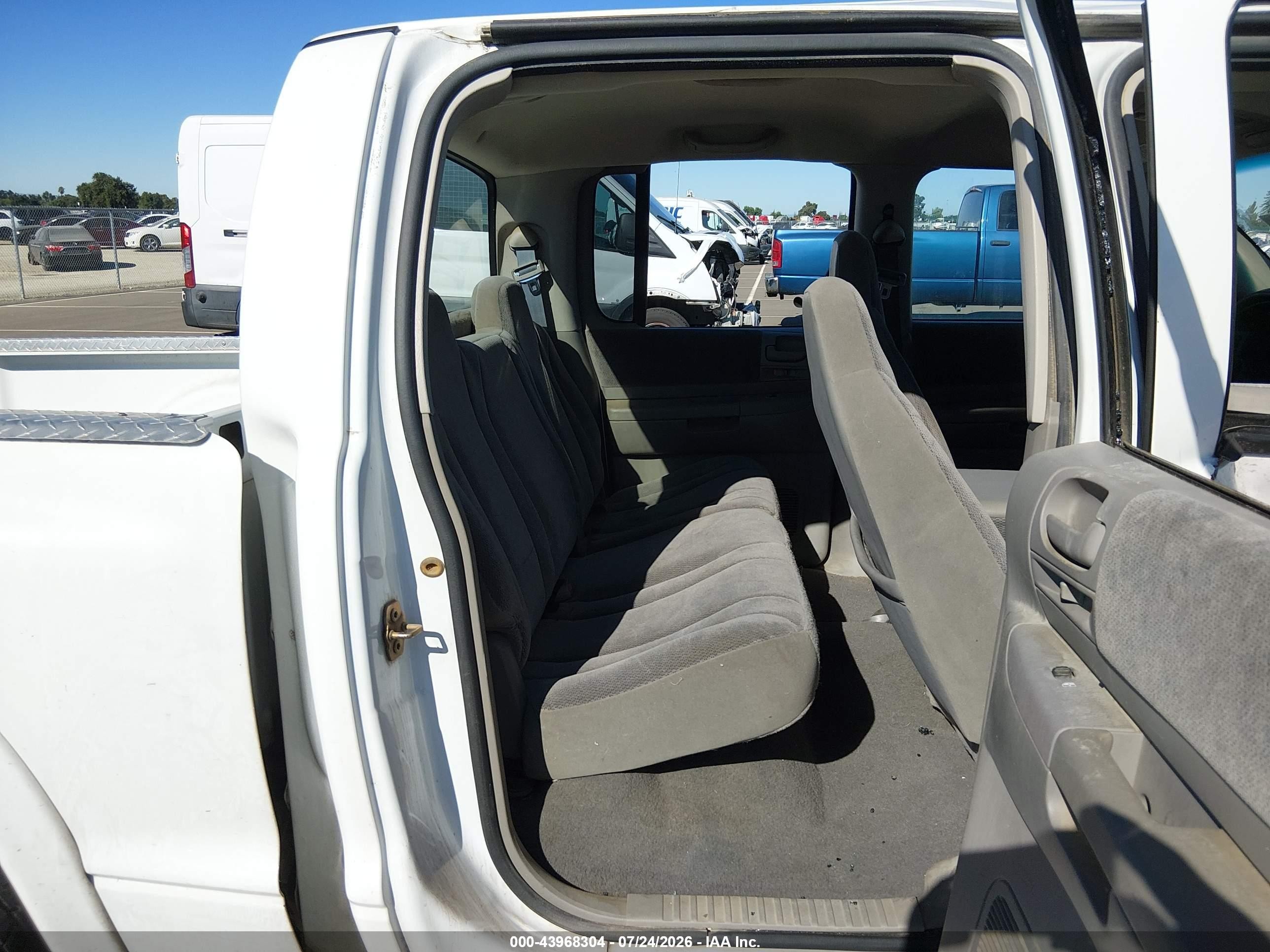 2001 Dodge Dakota Slt/sport White vin: 1B7HG2AN81S282446