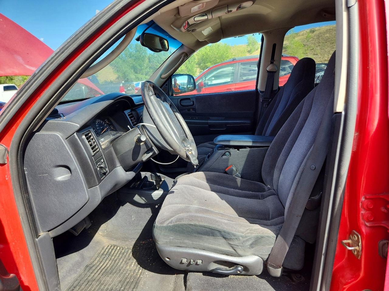 2001 Dodge Dakota Quad Red vin: 1B7HG2AN91S258477