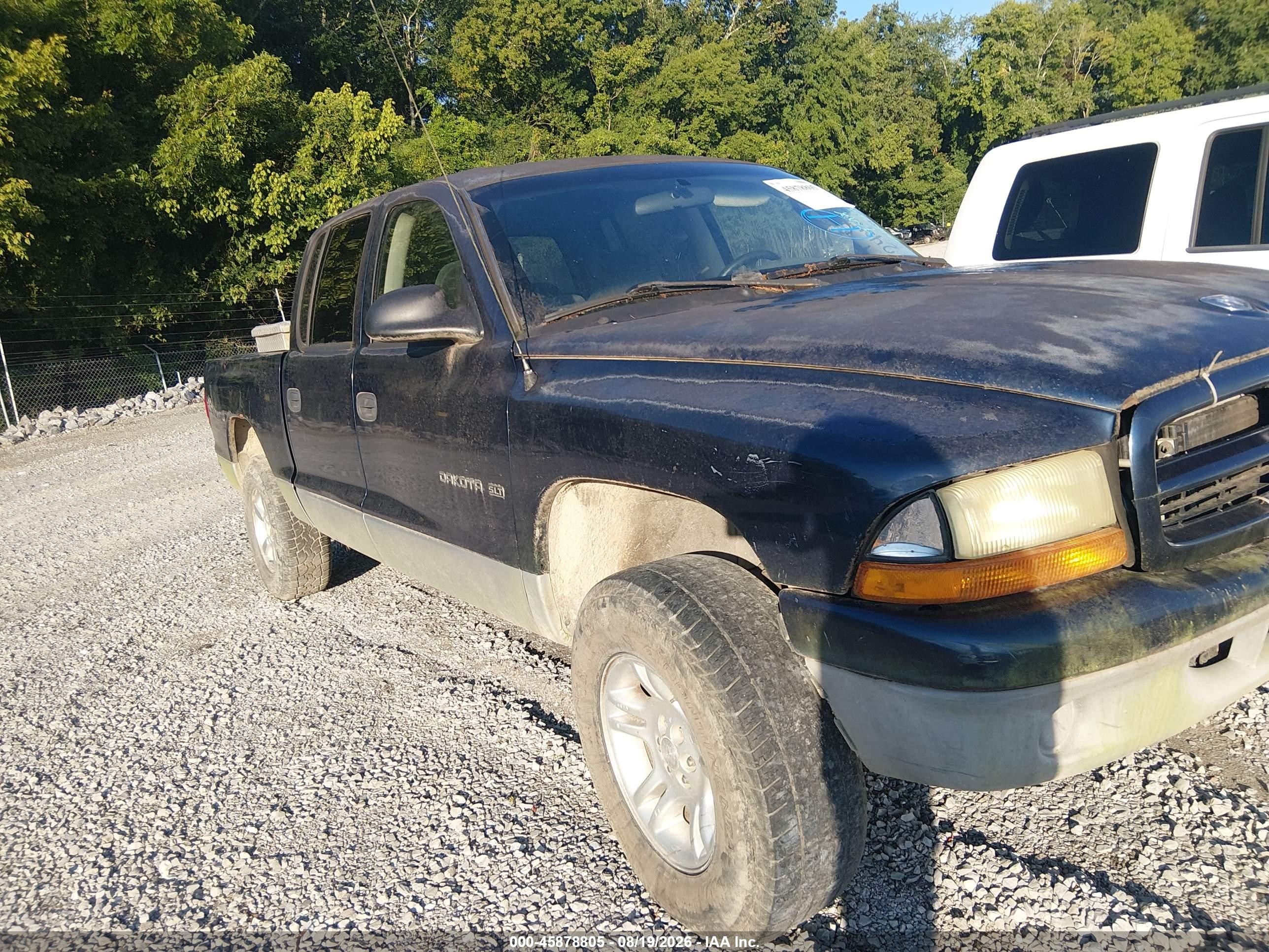 2001 Dodge Dakota Slt/sport Dark Blue vin: 1B7HG2AX31S240476